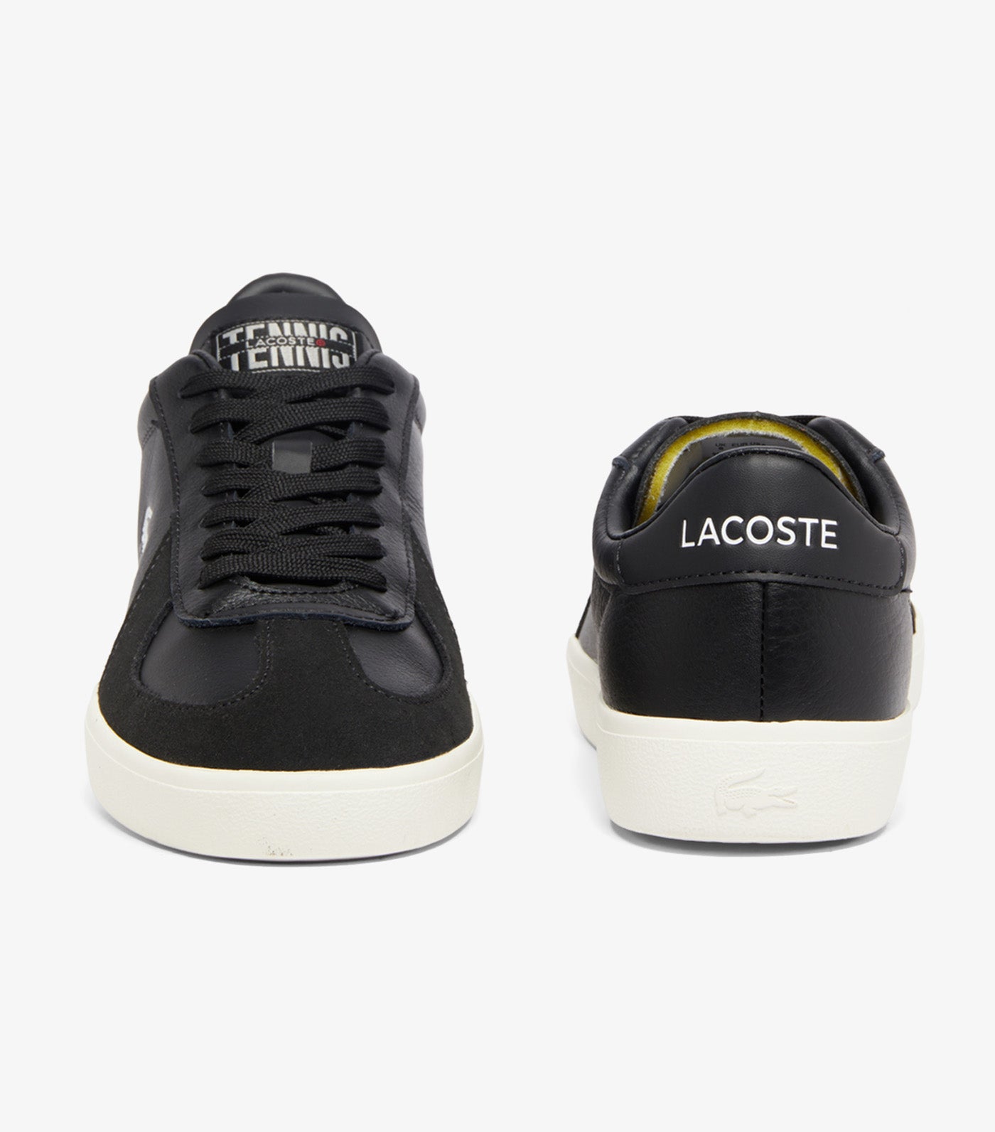 Lacoste Men's Baseshot Pro Leather Sneakers Black/Off White