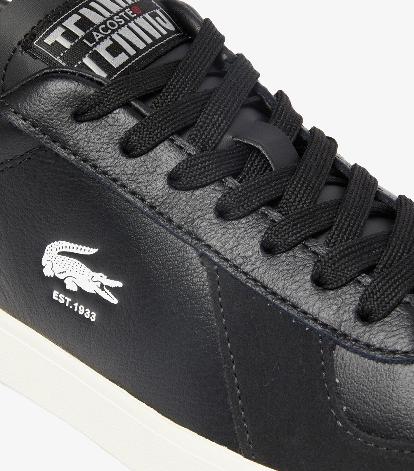 Lacoste Men's Baseshot Pro Leather Sneakers Black/Off White