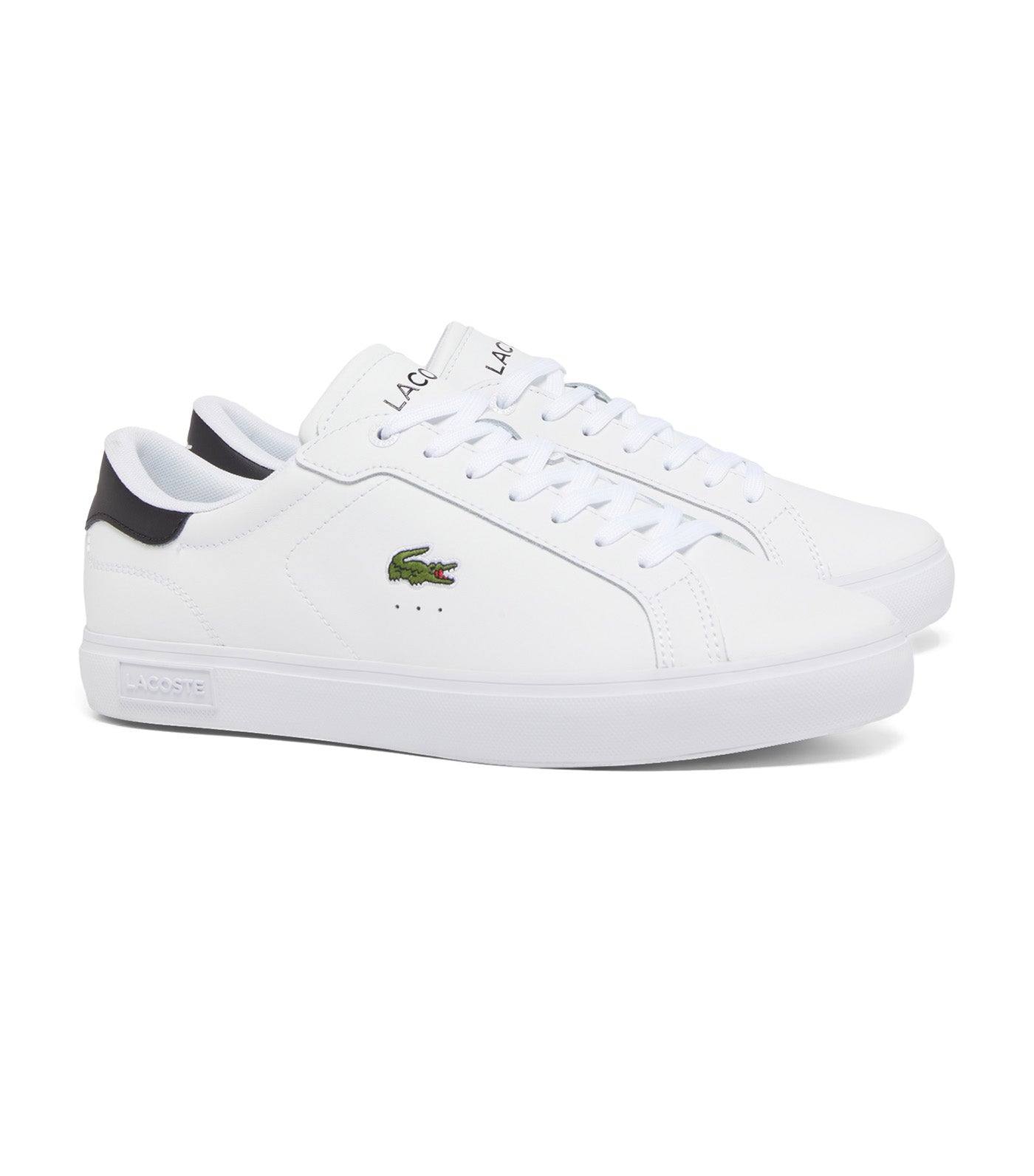 Lacoste Men's Powercourt Leather Sneakers White/Black