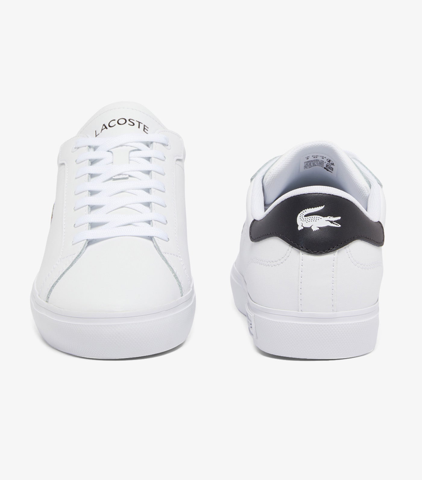 Lacoste Men's Powercourt Leather Sneakers White/Black