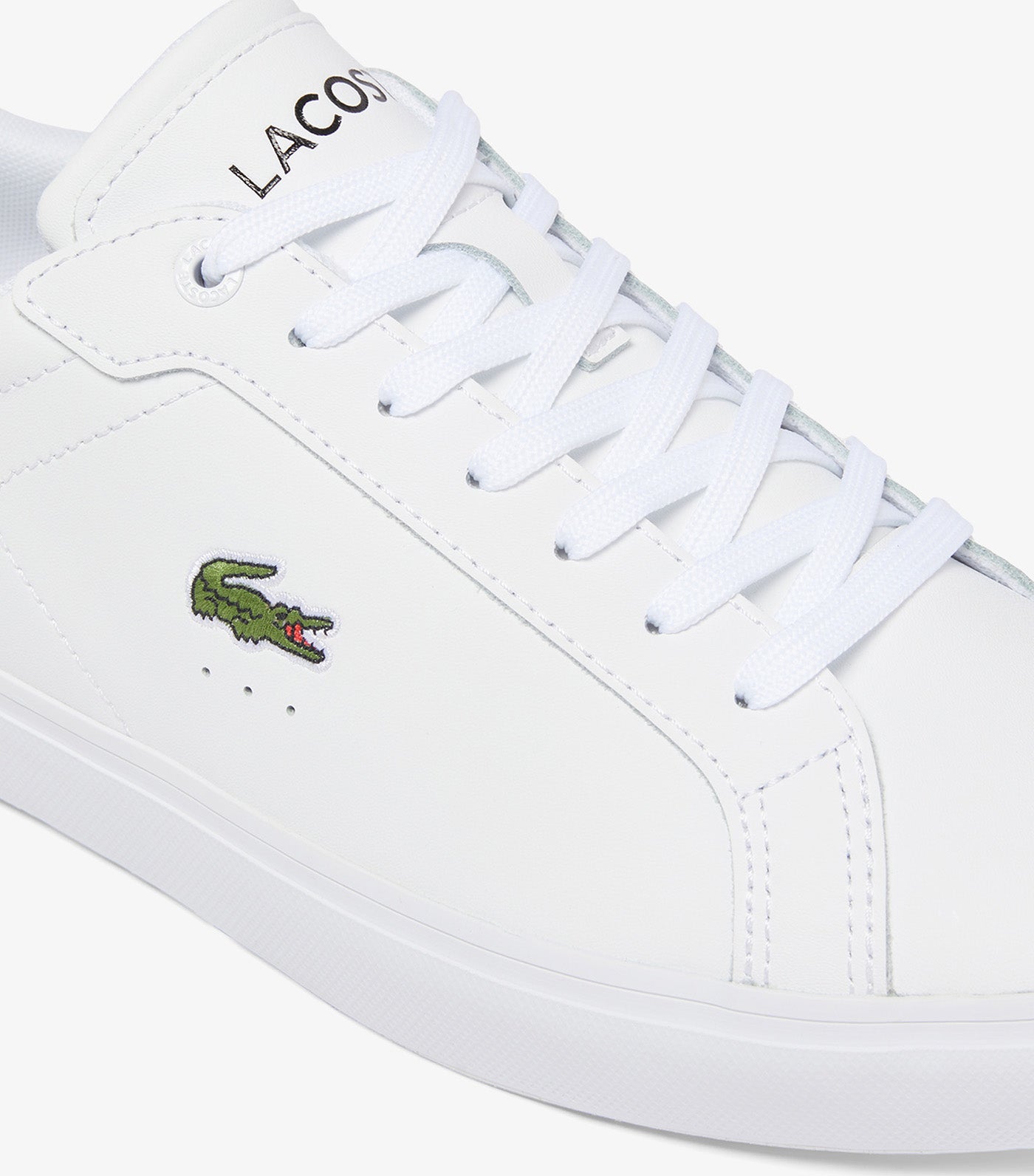 Lacoste Men's Powercourt Leather Sneakers White/Black