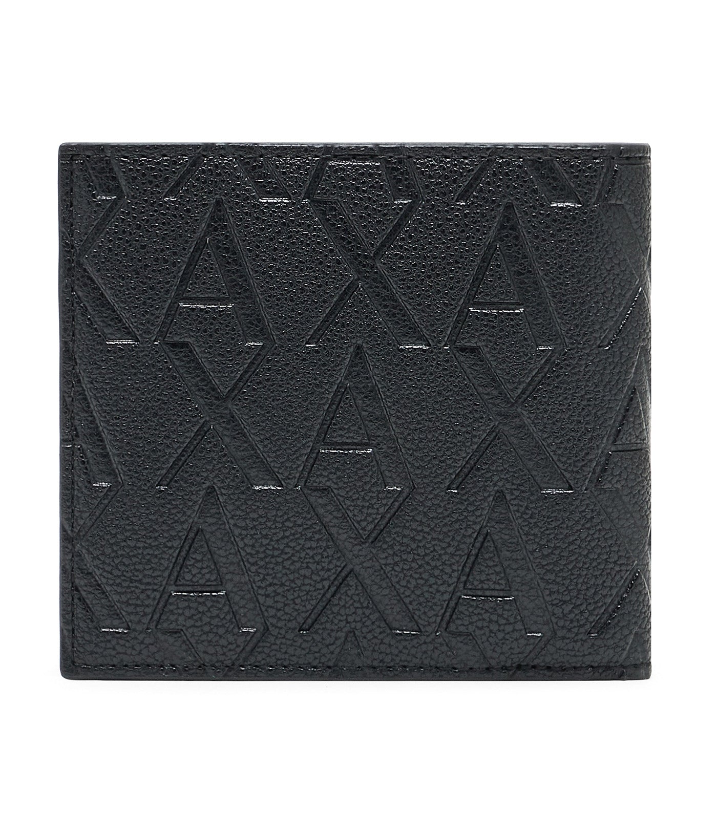 Logo Embossed Bifold Wallet Black