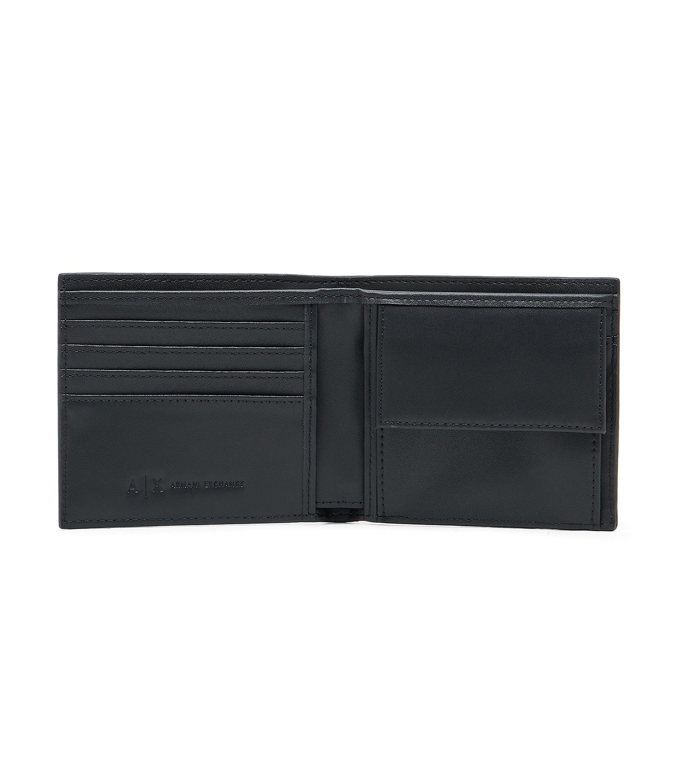 Logo Embossed Bifold Wallet Black