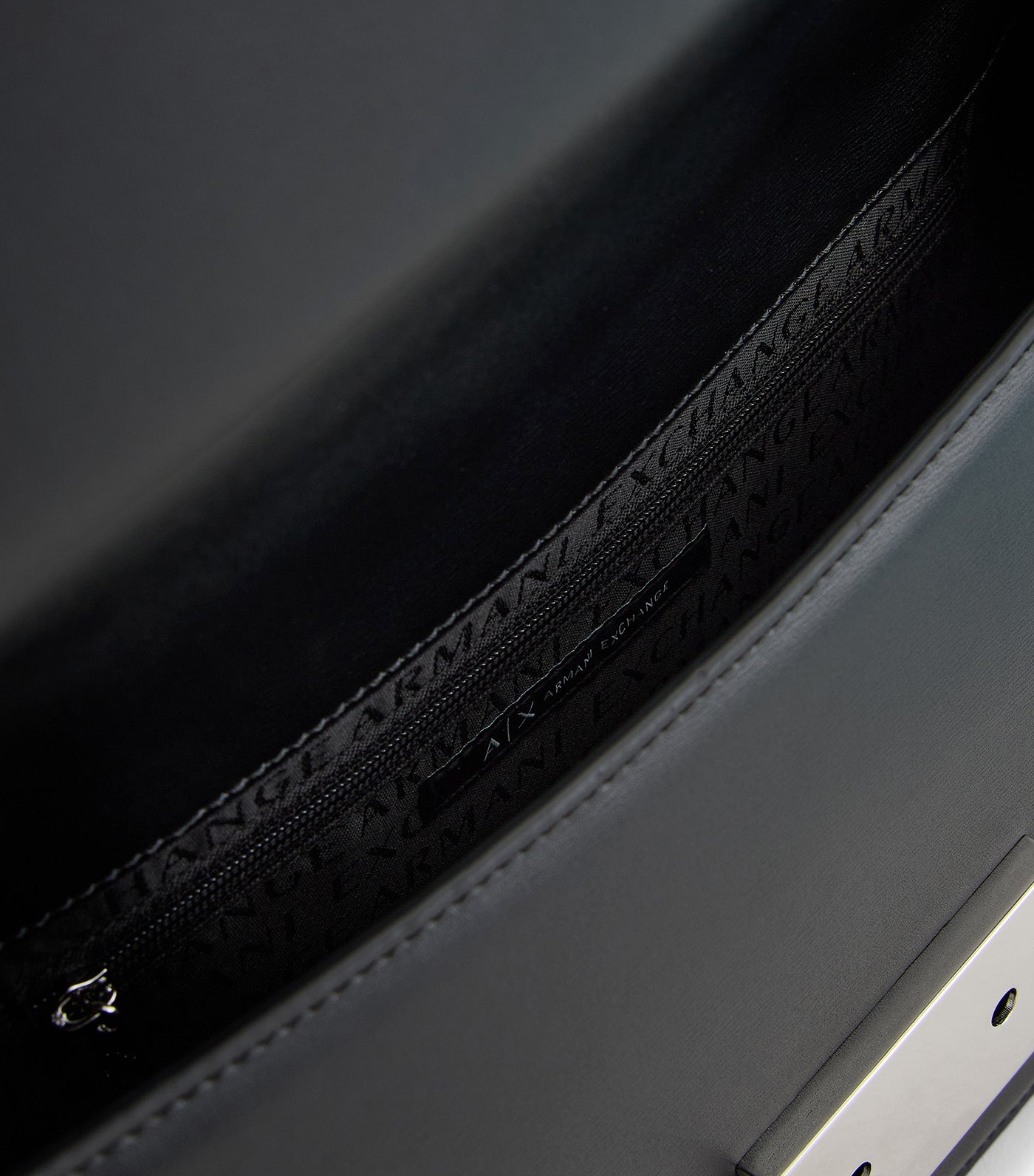 Shoulder Bag with Metal Logo