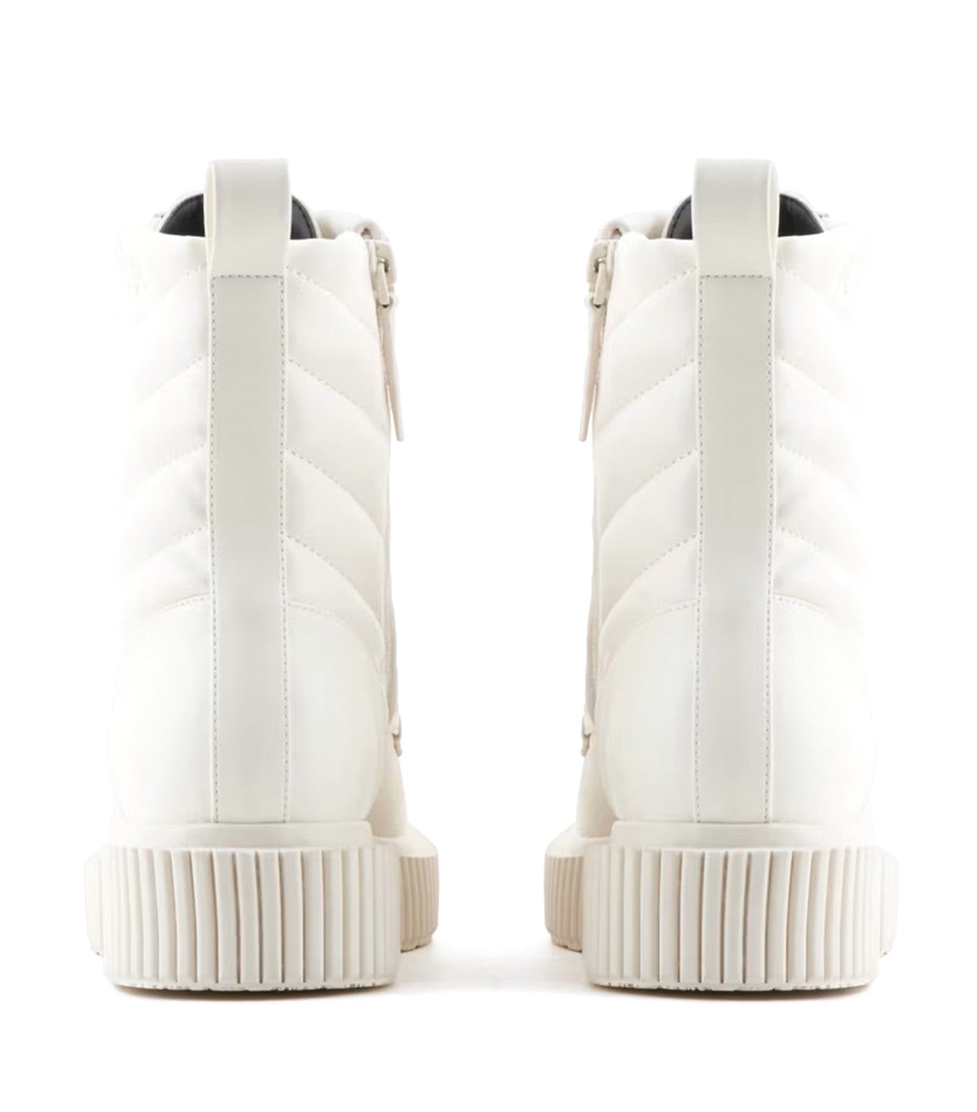 Armani Exchange Quilted Leather Amphibians Boots Journal