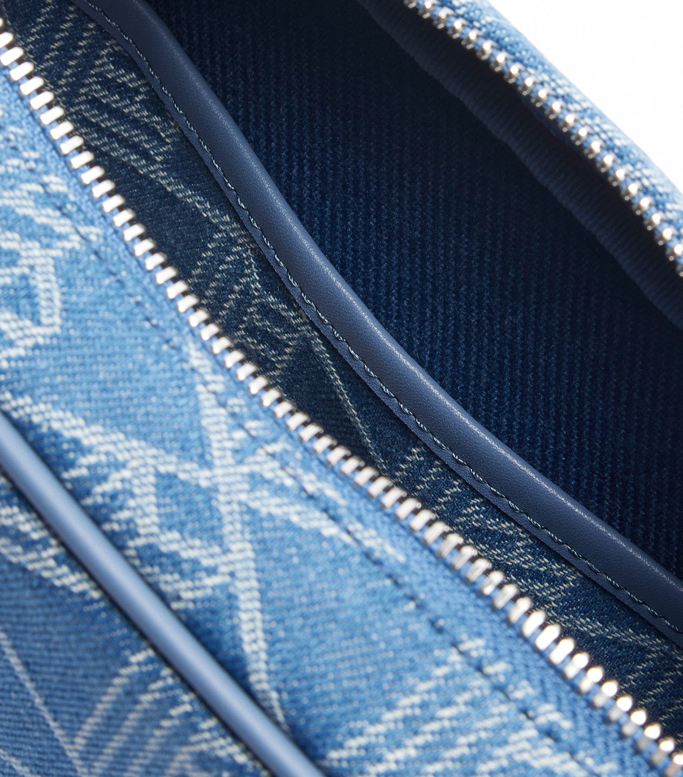 Heritage Jacquard Shoulder Bag Mono Jacquard Denim