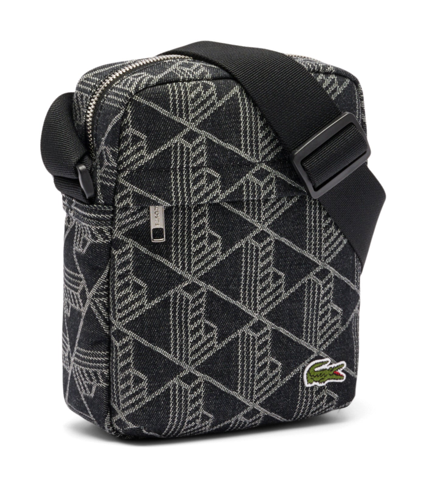 Neocroc Jacquard Motif Vertical Satchel Mono Jacquard Black Denim