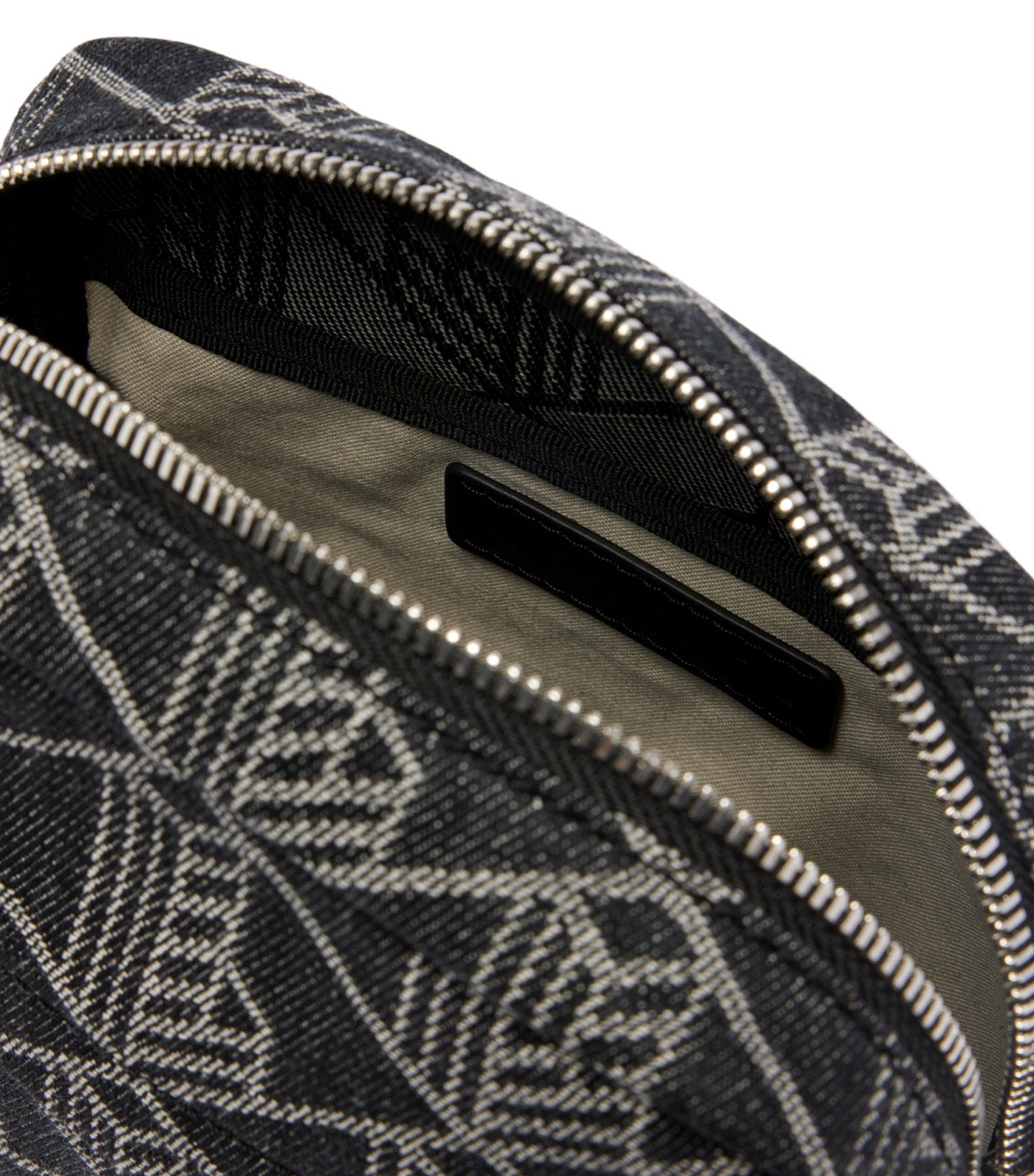 Neocroc Jacquard Motif Vertical Satchel Mono Jacquard Black Denim