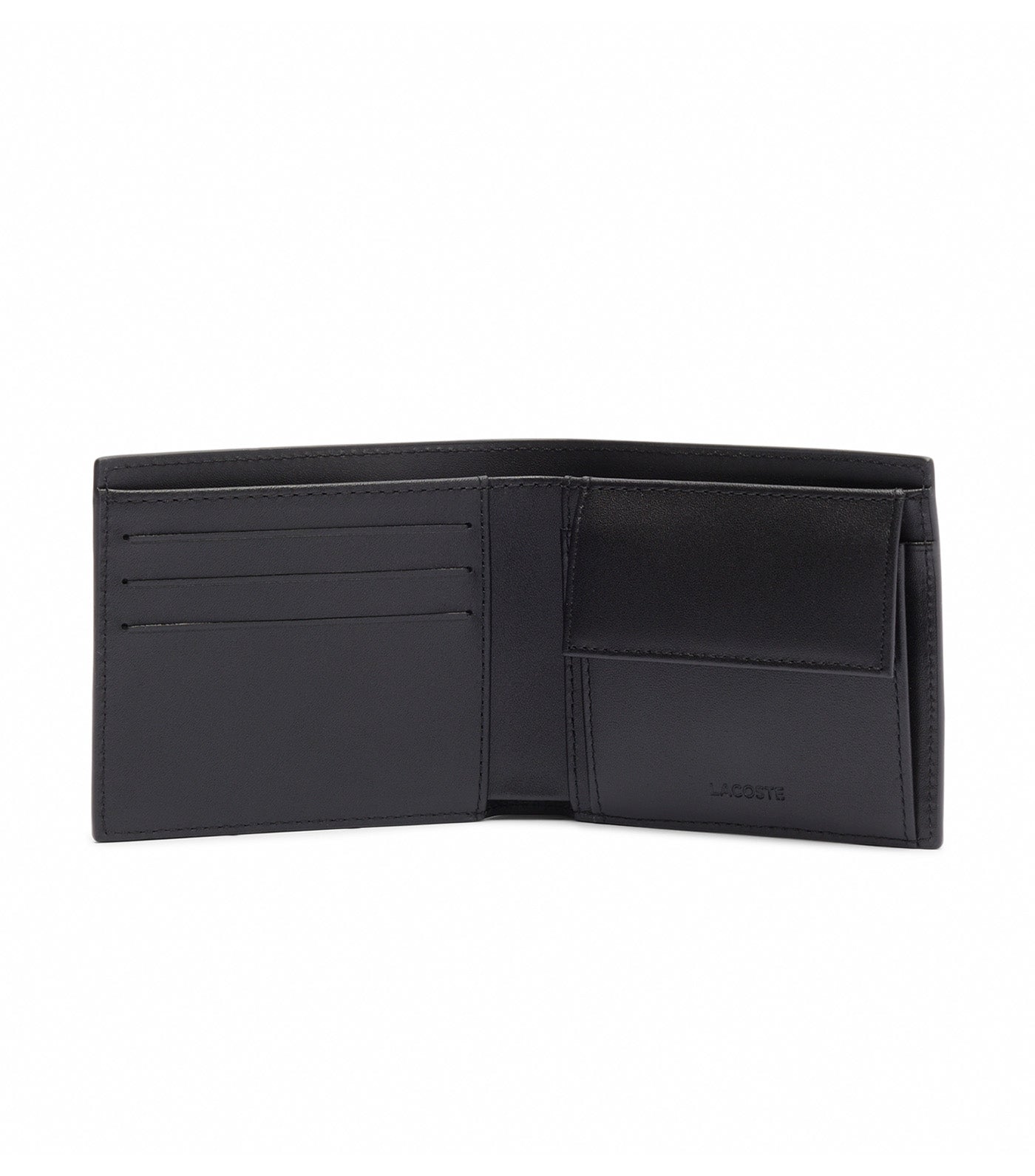 Medium FG Leather Key Holder Billfold Noir Kr Croc Marine