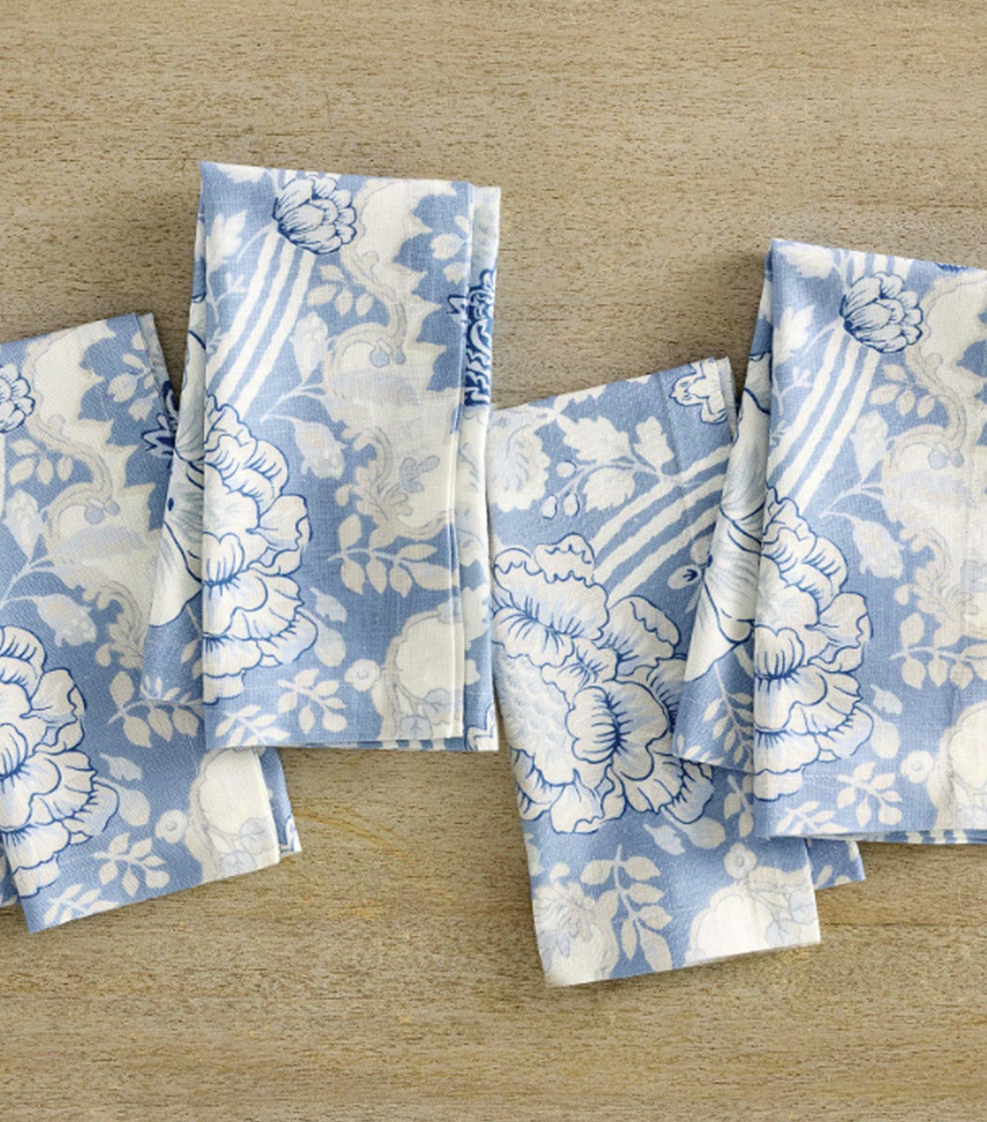 Kravet Arboretum Cotton/Linen Napkins Multi - Set of 4