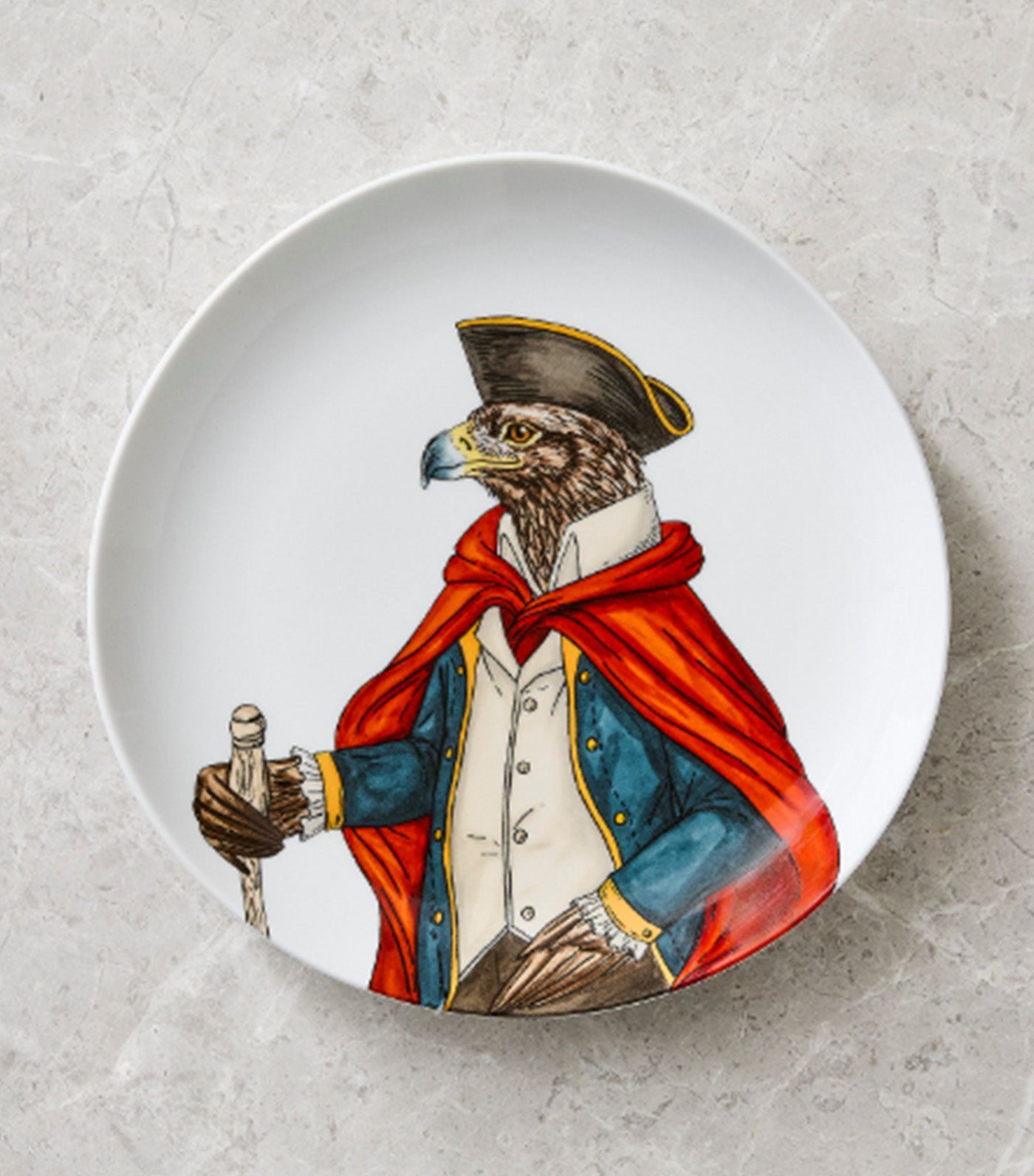 Dapper Animal Patriotic Salad Plate