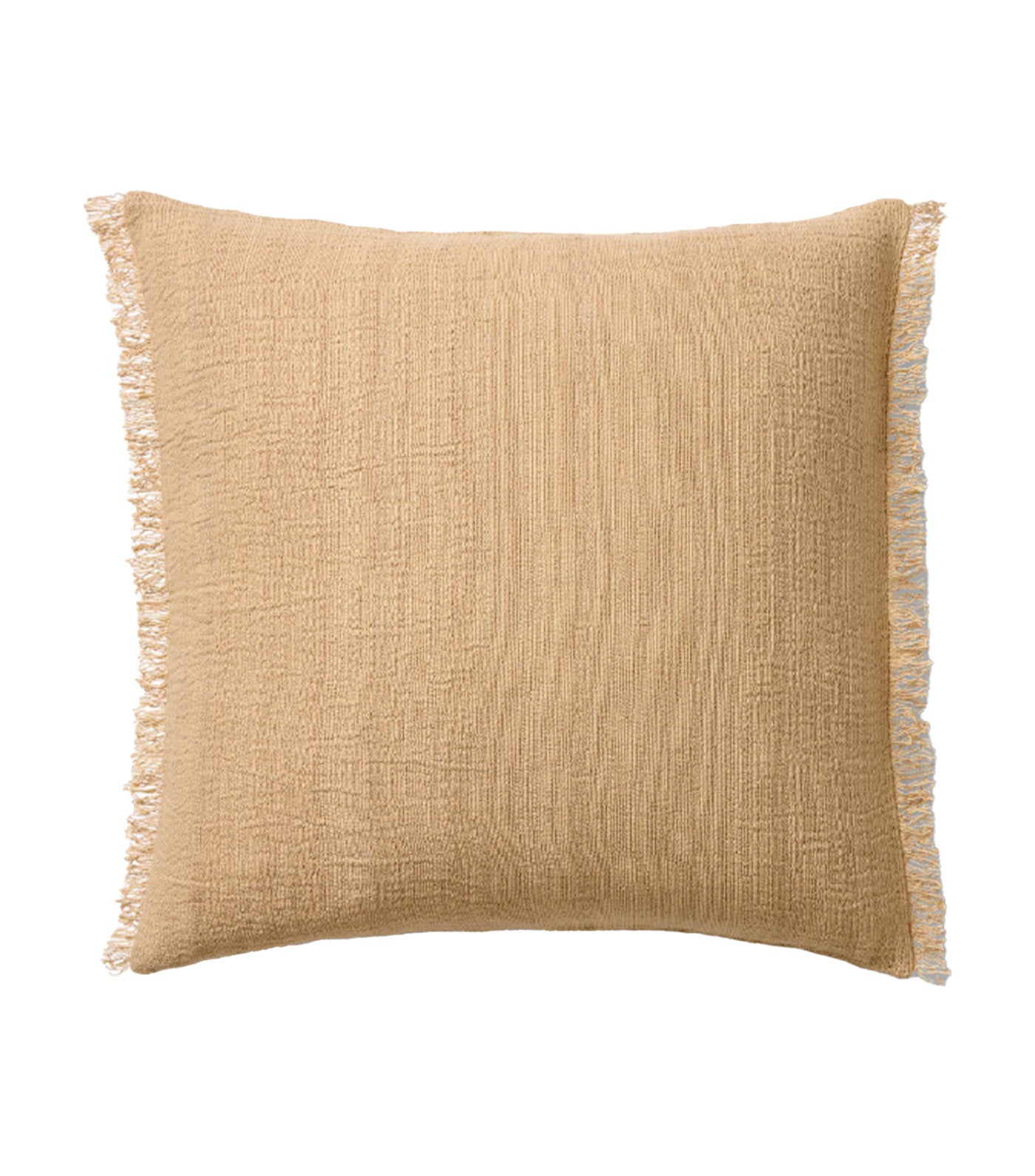 Textured Fringe Pillow Cover