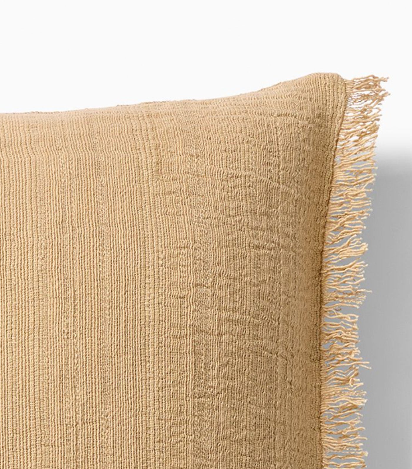 Textured Fringe Pillow Cover