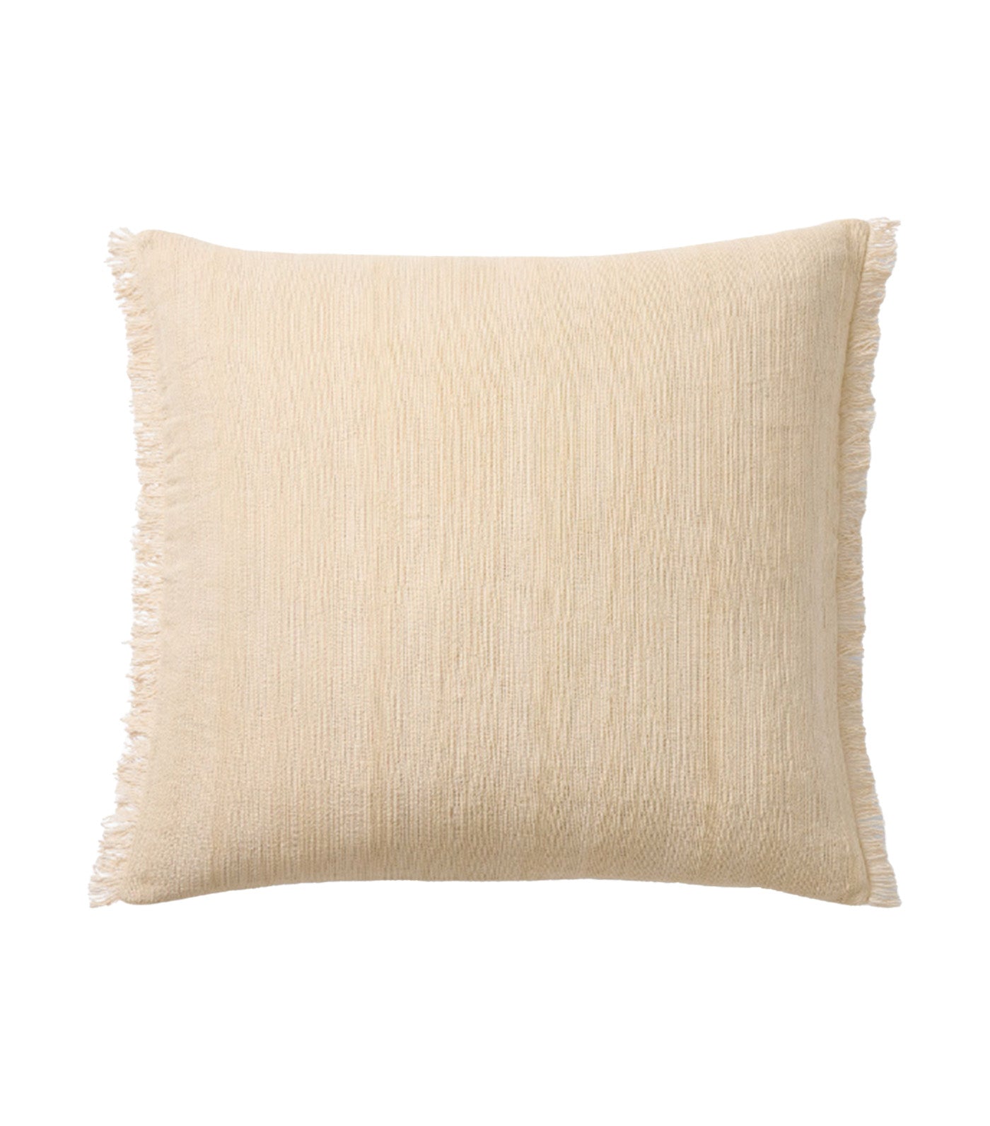 Textured Fringe Pillow Cover