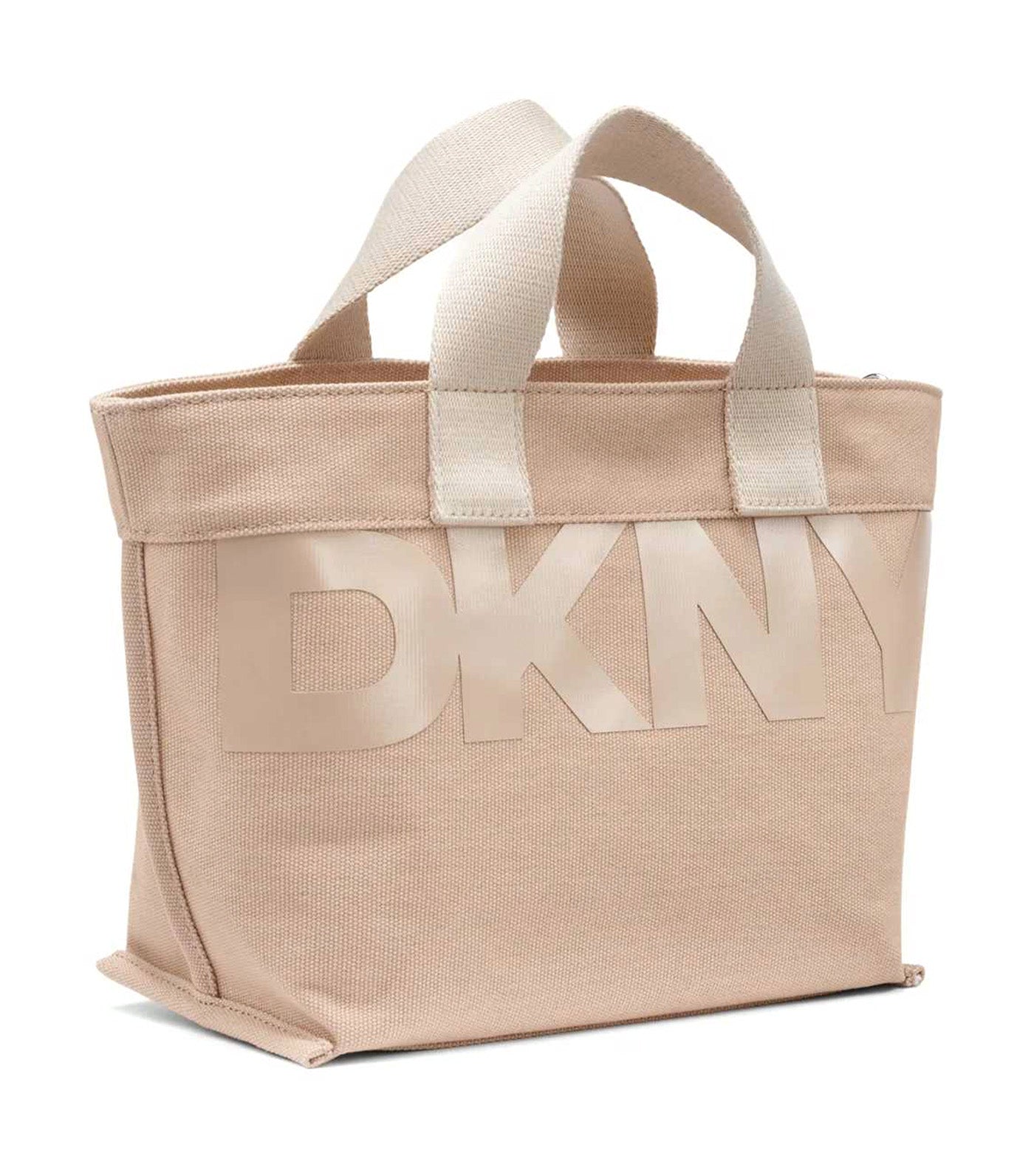 DKNY Brady Small Logo-Print Crossbody Light Khaki