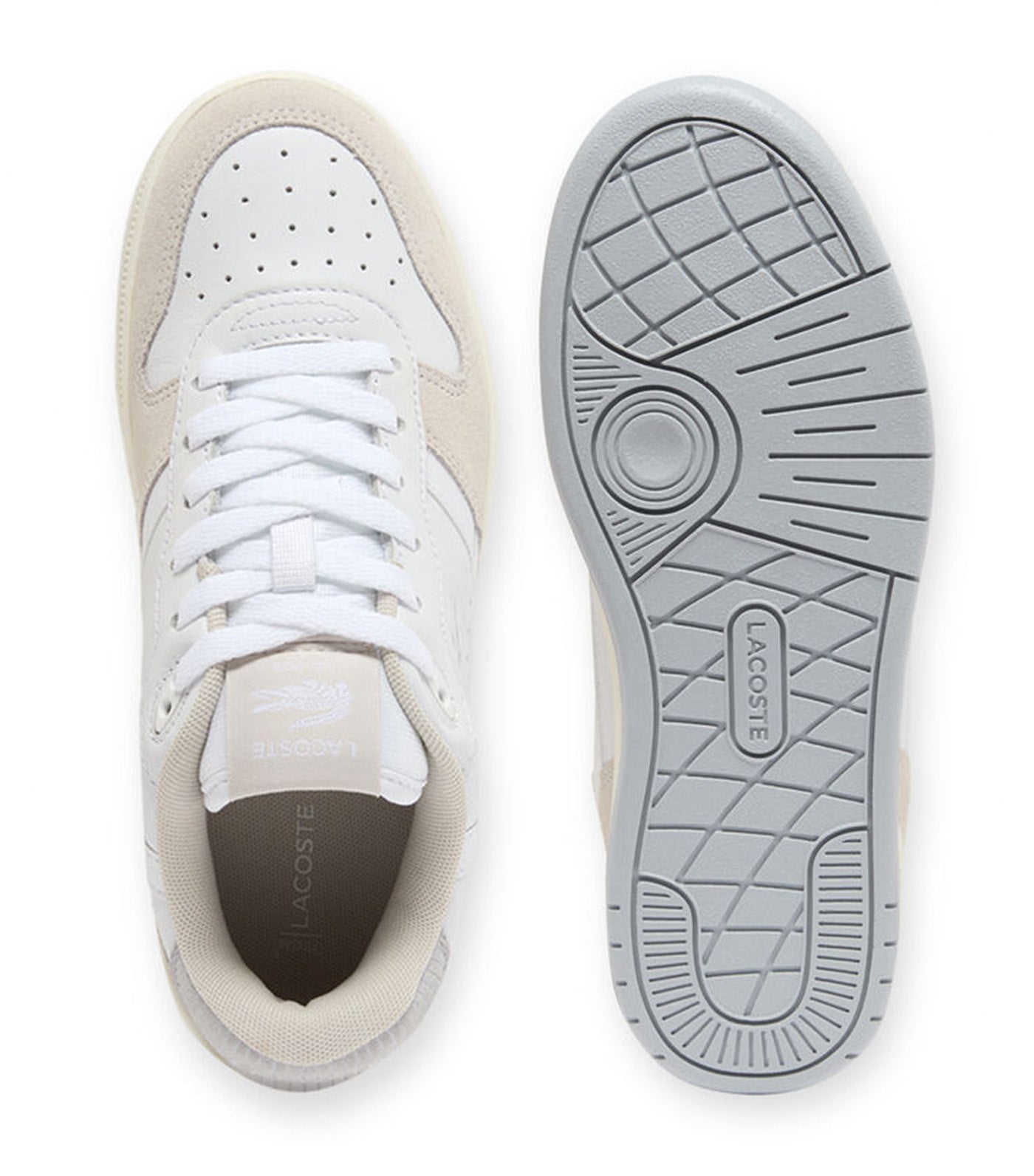 Women’s T-Clip Set Leather Sneakers White/Light Gray