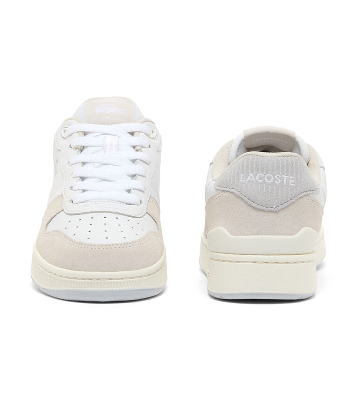 Women’s T-Clip Set Leather Sneakers White/Light Gray