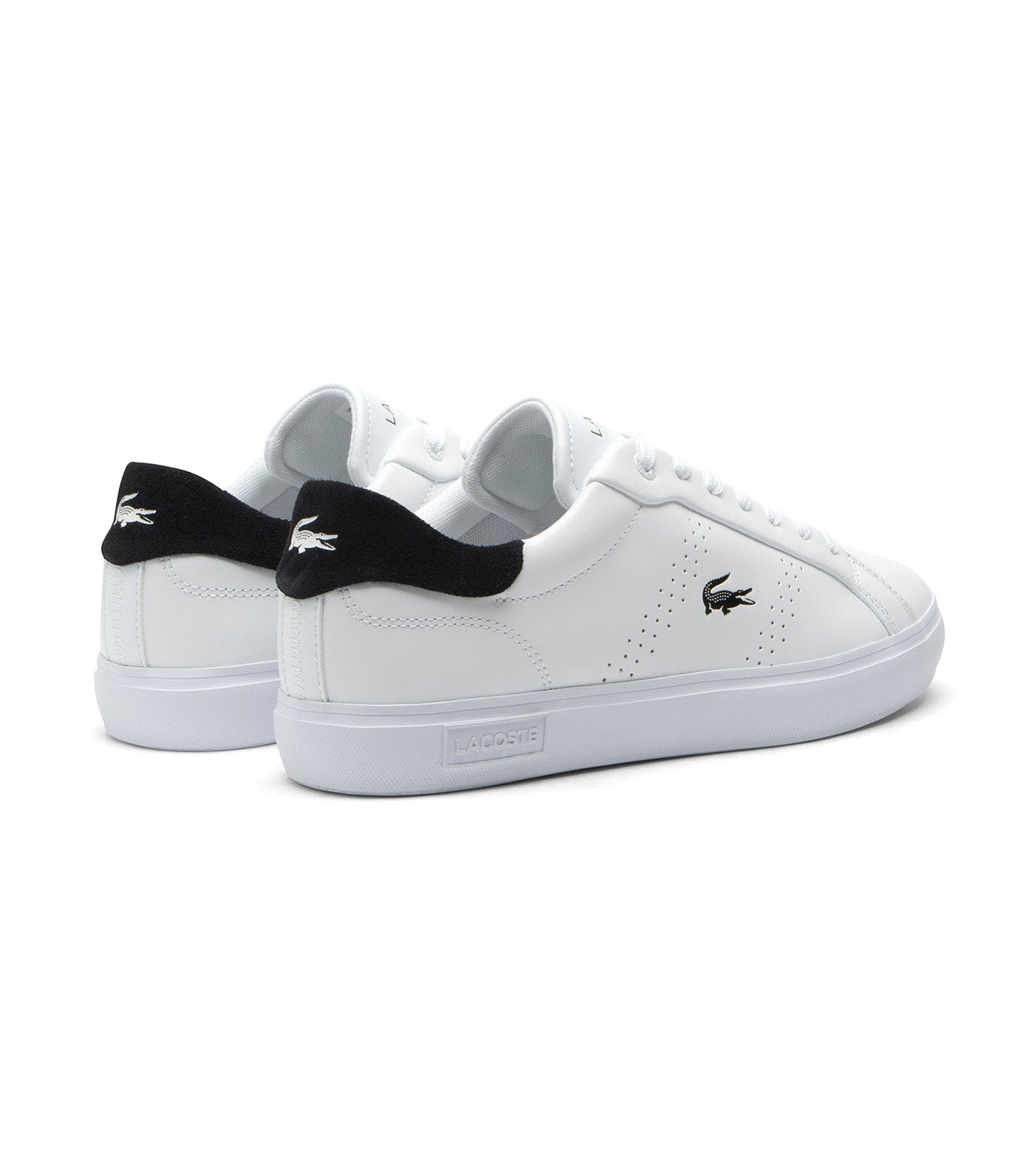 Lacoste Men's Powercourt 2.0 Leather Sneakers White/Black