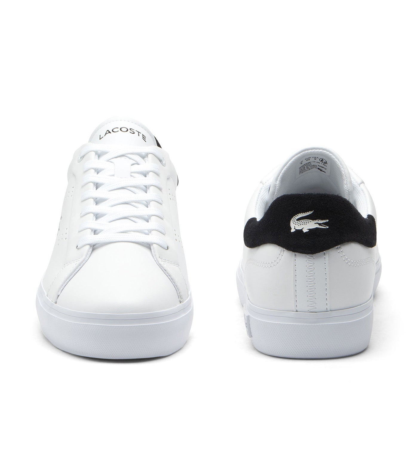 Lacoste Men's Powercourt 2.0 Leather Sneakers White/Black