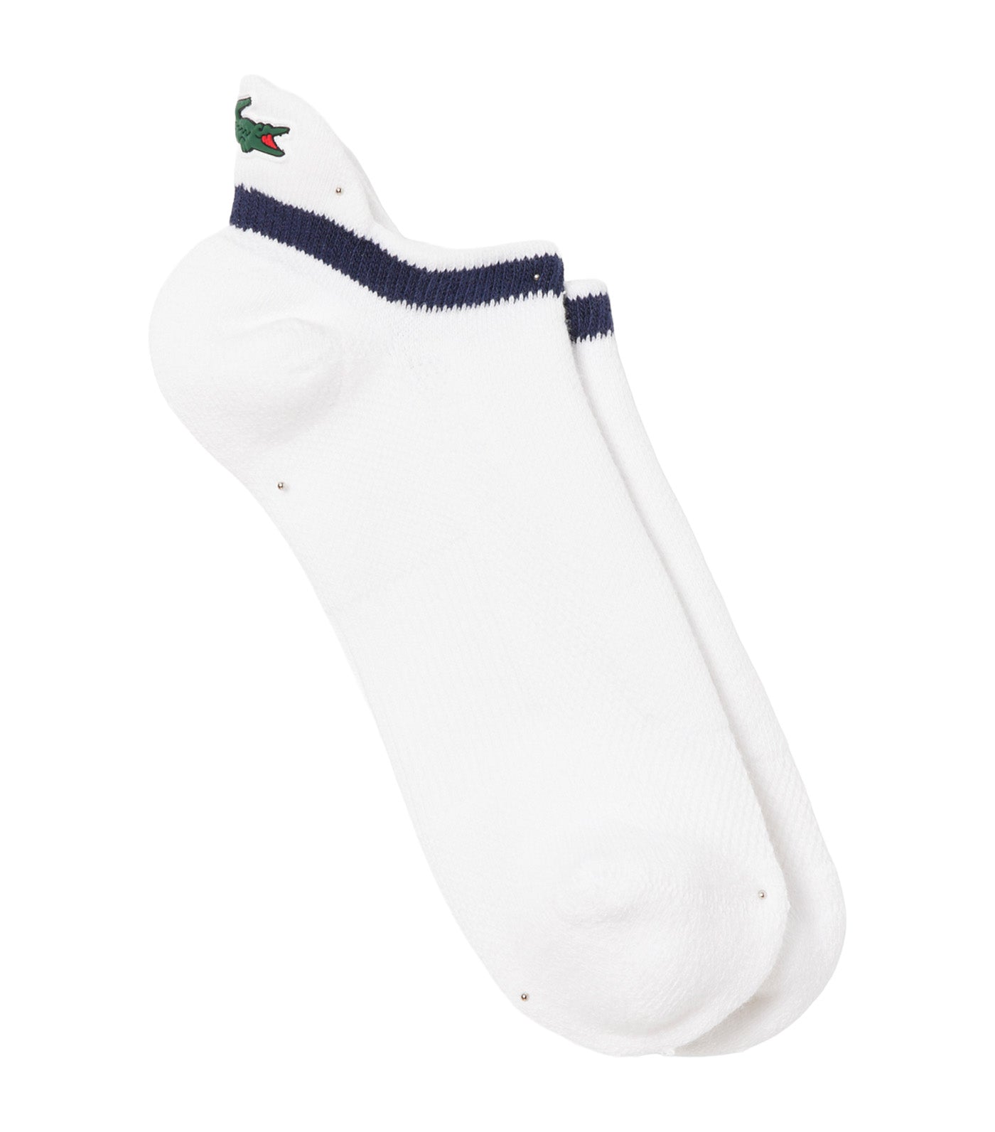Lacoste Breathable Cotton Sport Socks White/Navy Blue