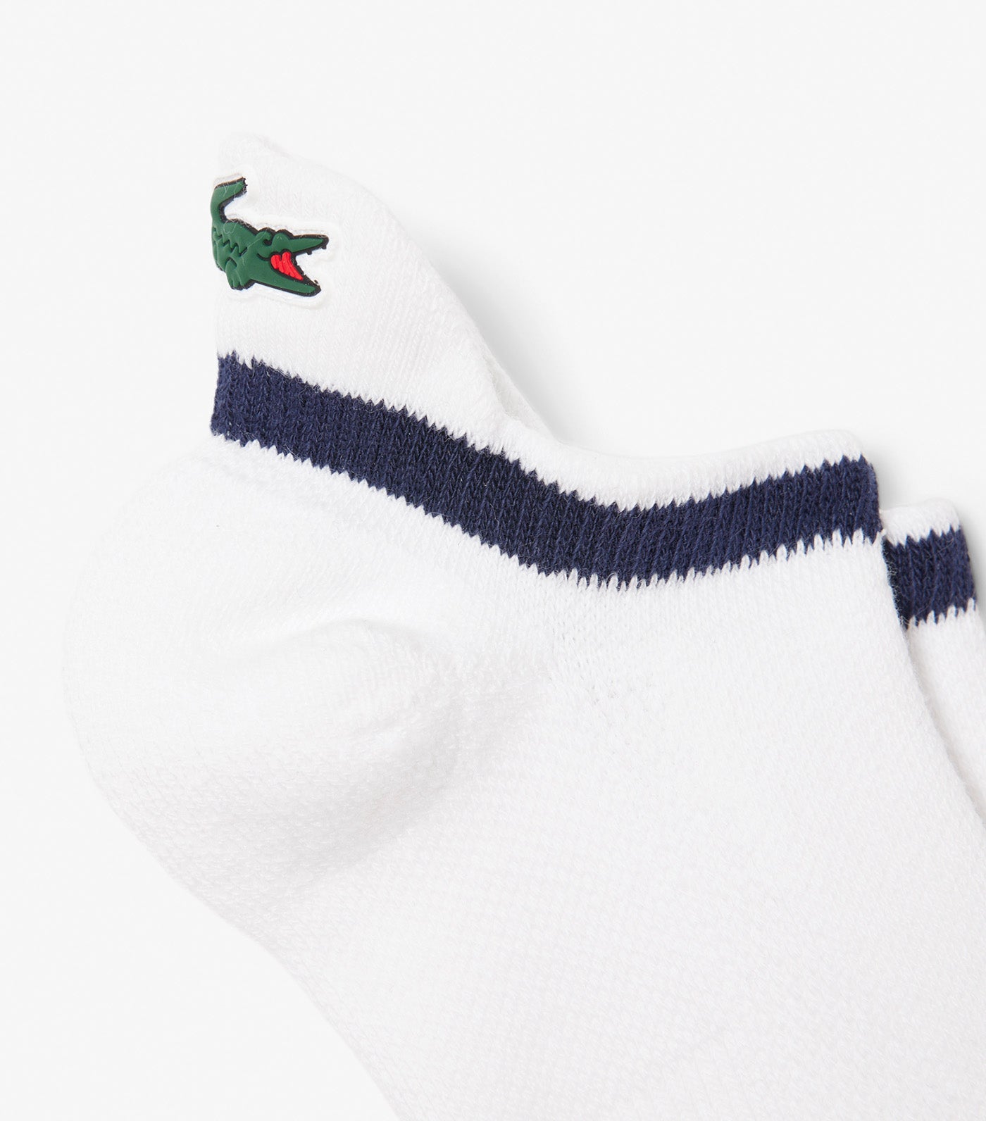 Lacoste Breathable Cotton Sport Socks White/Navy Blue