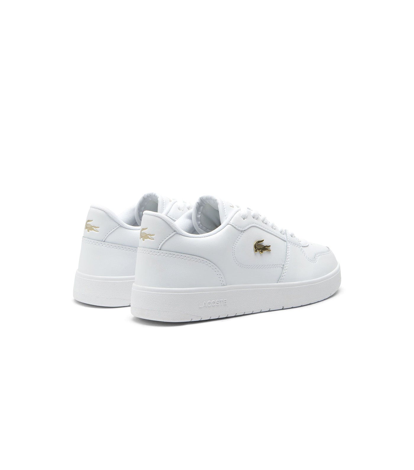 Women's Court Ace Leather Sneakers White/Gold