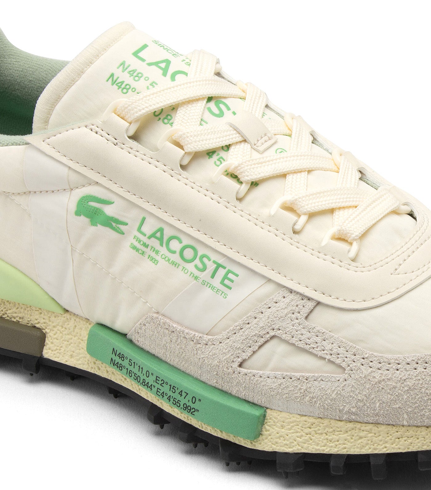 Men's Elite Active Sneakers Off White/Green