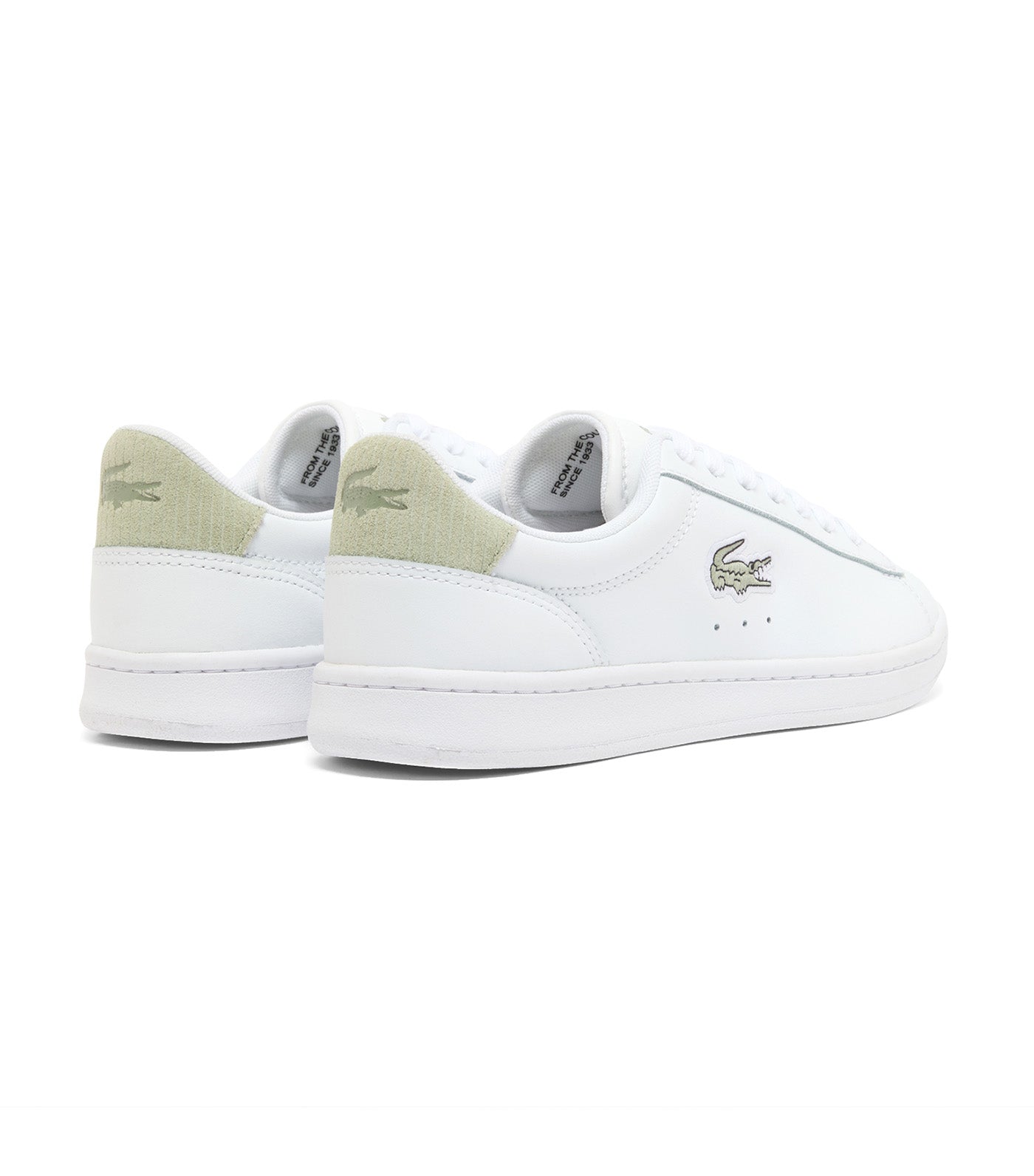 Lacoste Women's Carnaby Set Leather Sneakers White/Light Khaki