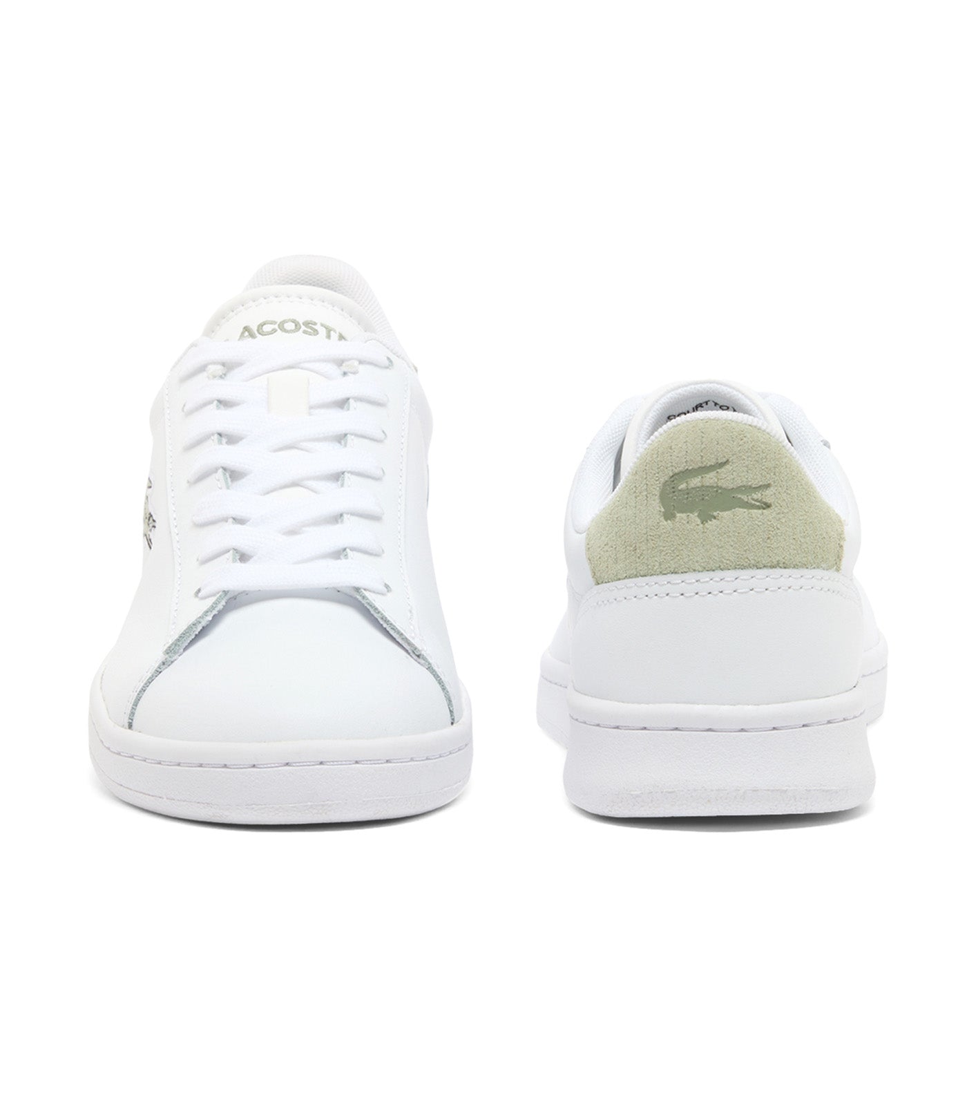 Lacoste Women's Carnaby Set Leather Sneakers White/Light Khaki
