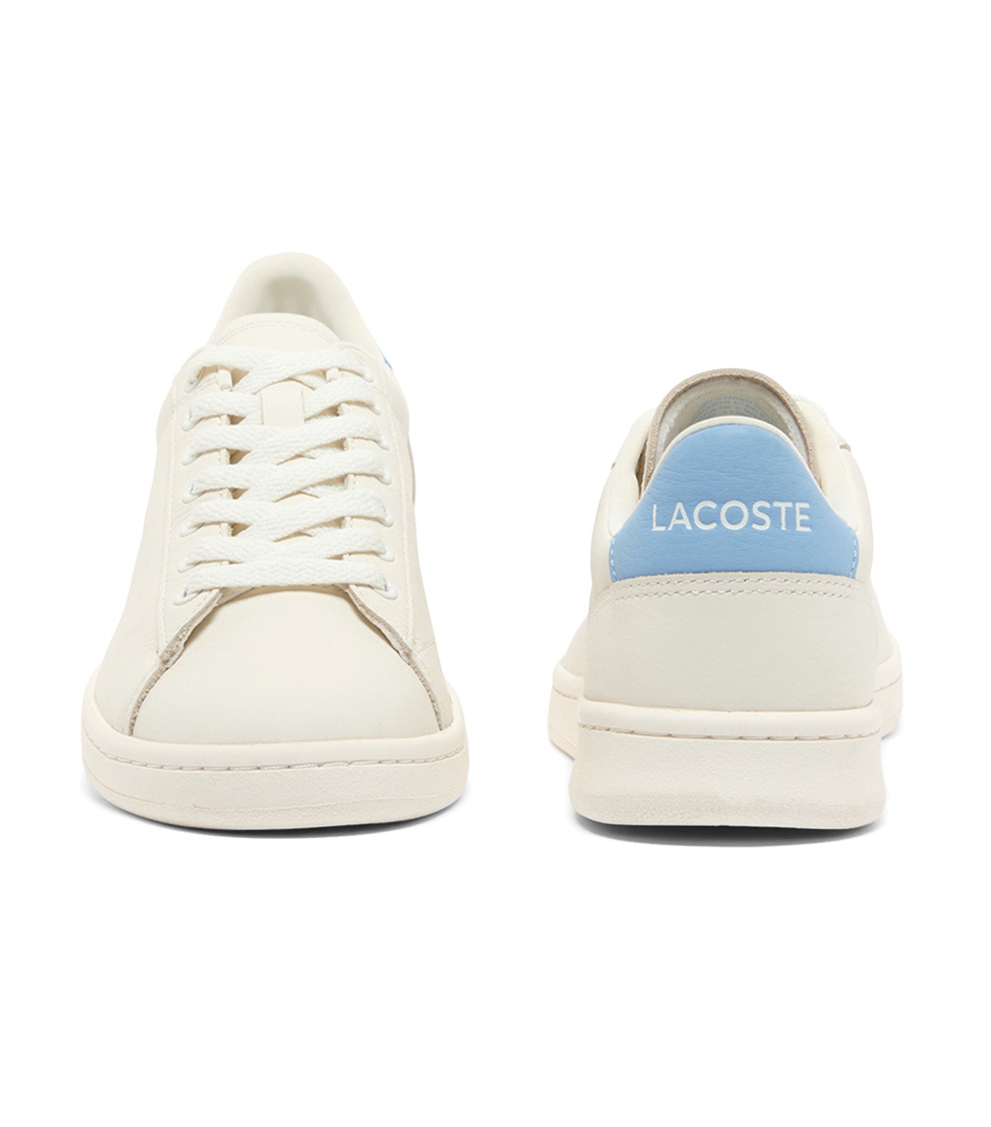 Lacoste Women's Carnaby Set Leather Sneakers Off White/Light Blue
