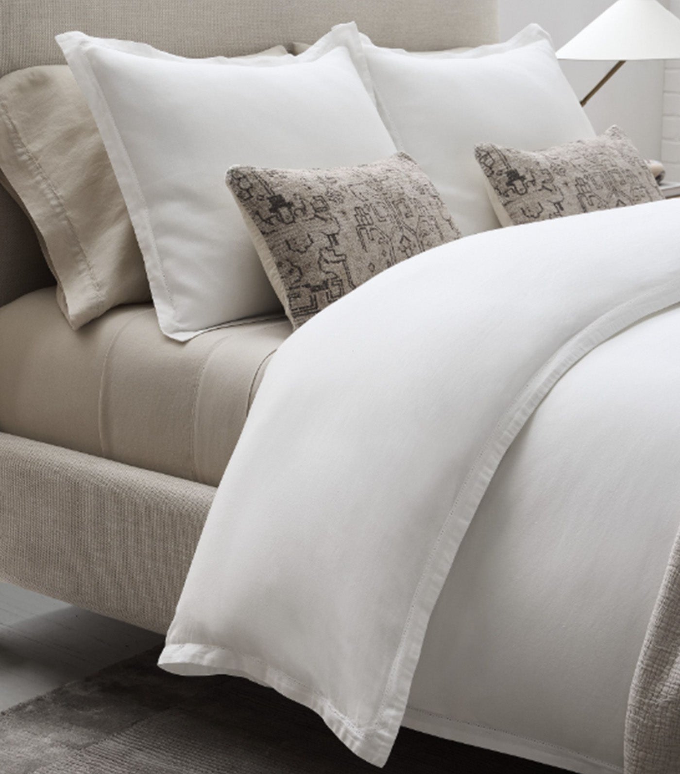 Signature Linen Duvet Cover White