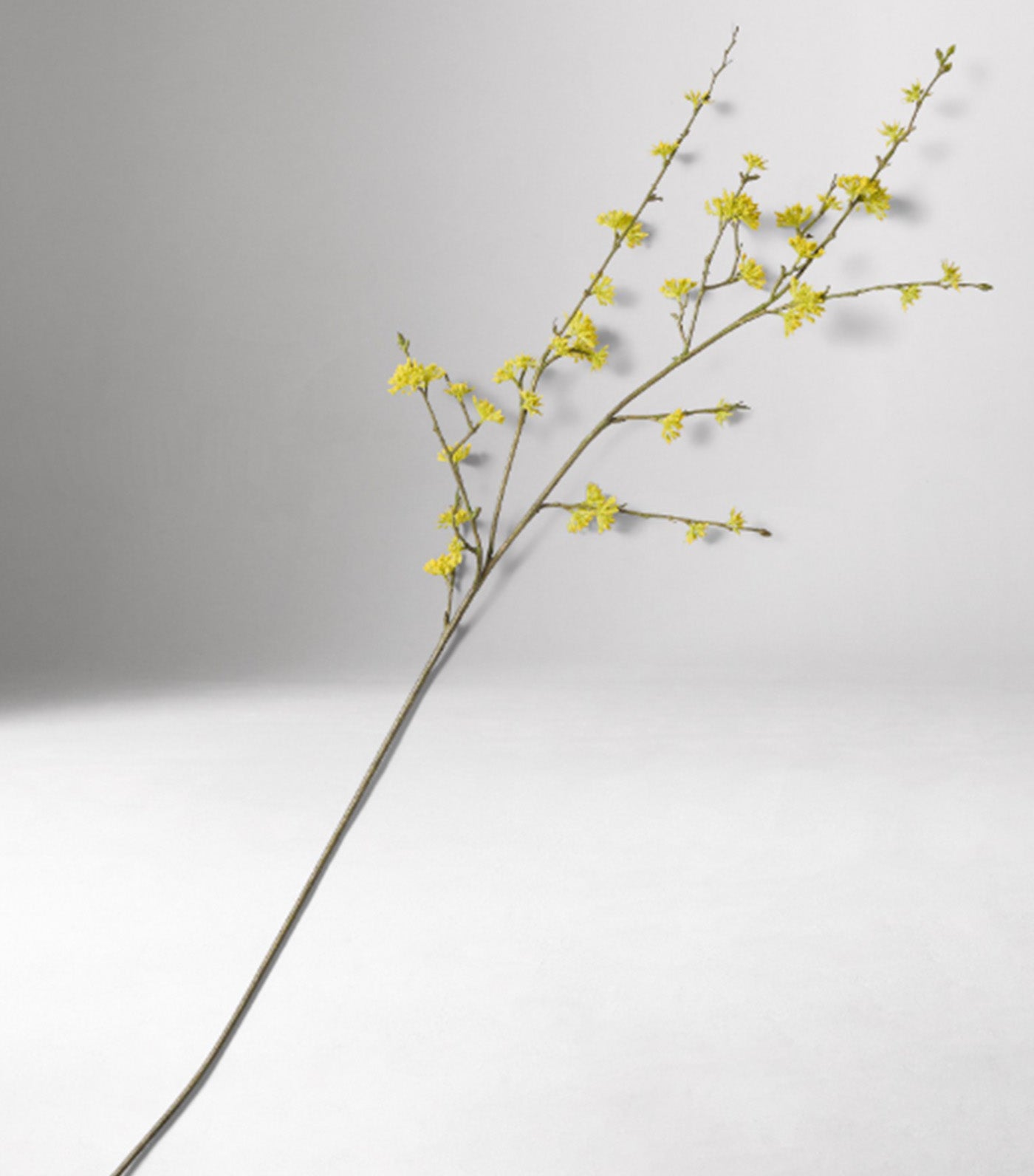 Faux Yellow Bud Branch Yellow