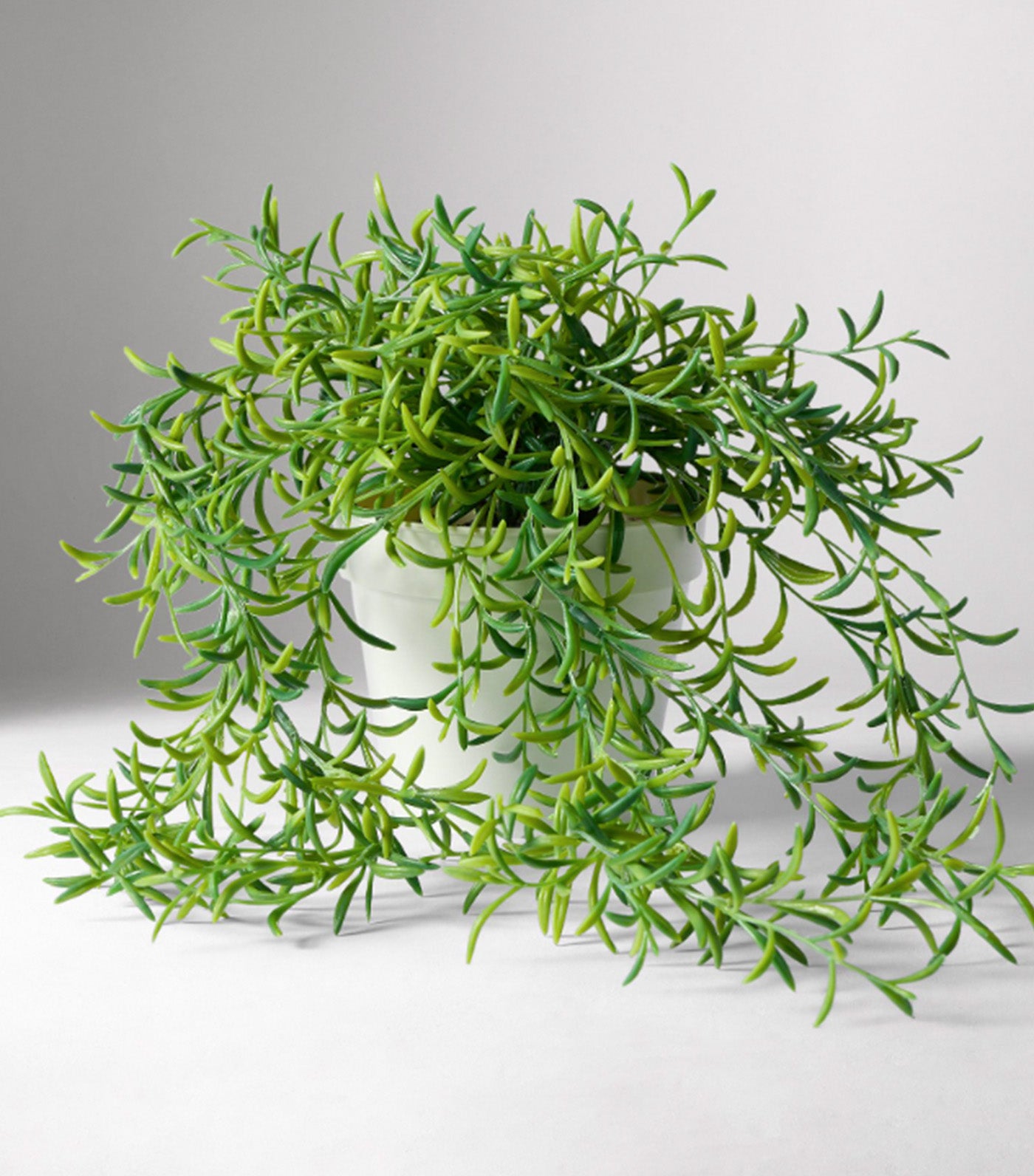Faux Potted Drippy Plant Green