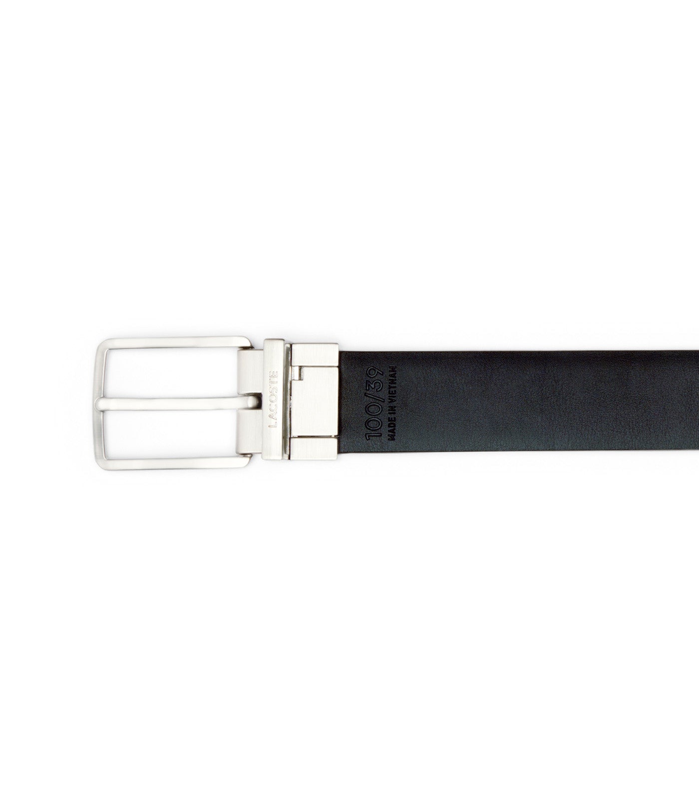 Reversible Leather Belt Noir Marine 166