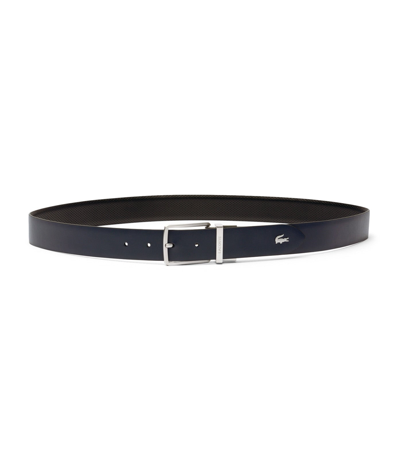 Reversible Leather Belt Noir Marine 166