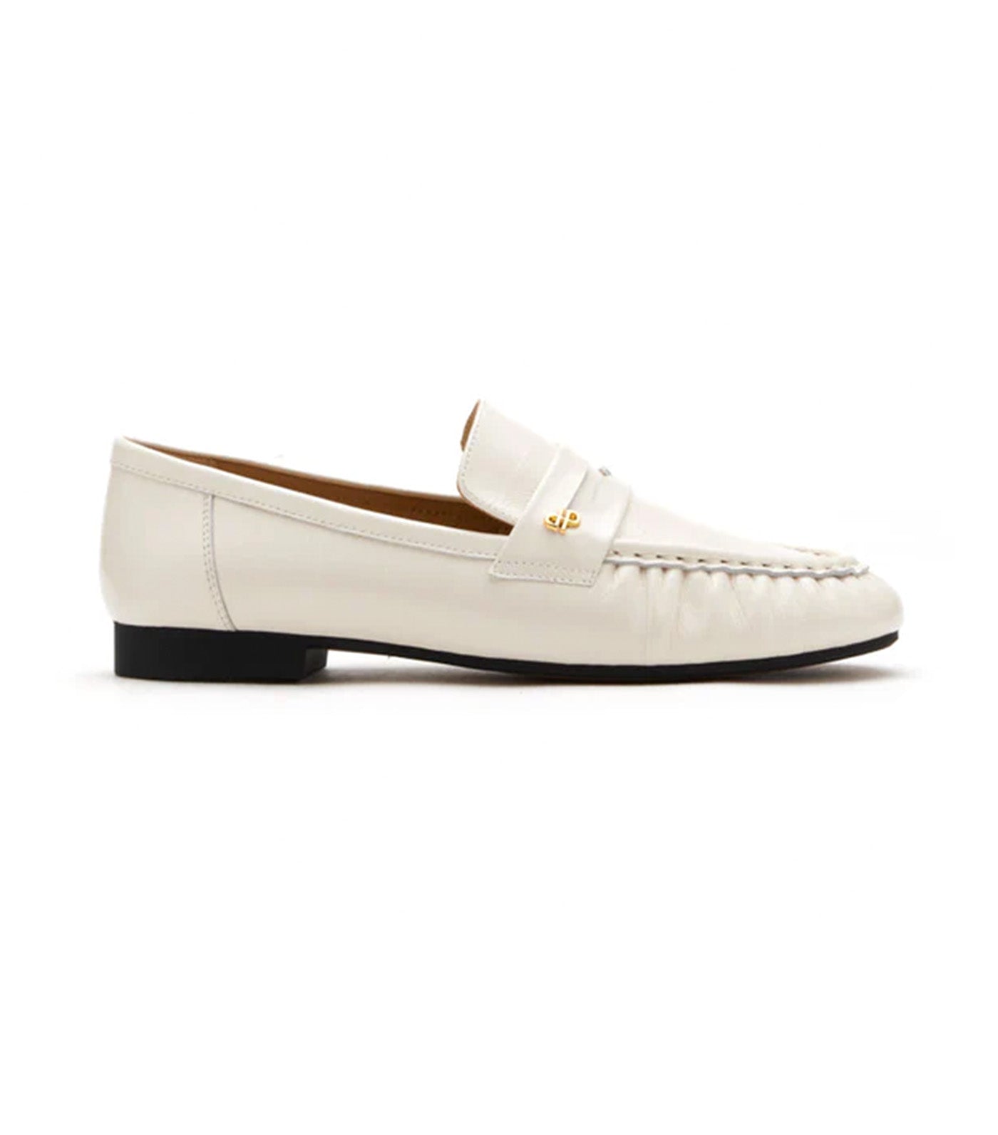 Silvia Accented Penny Loafers Beige