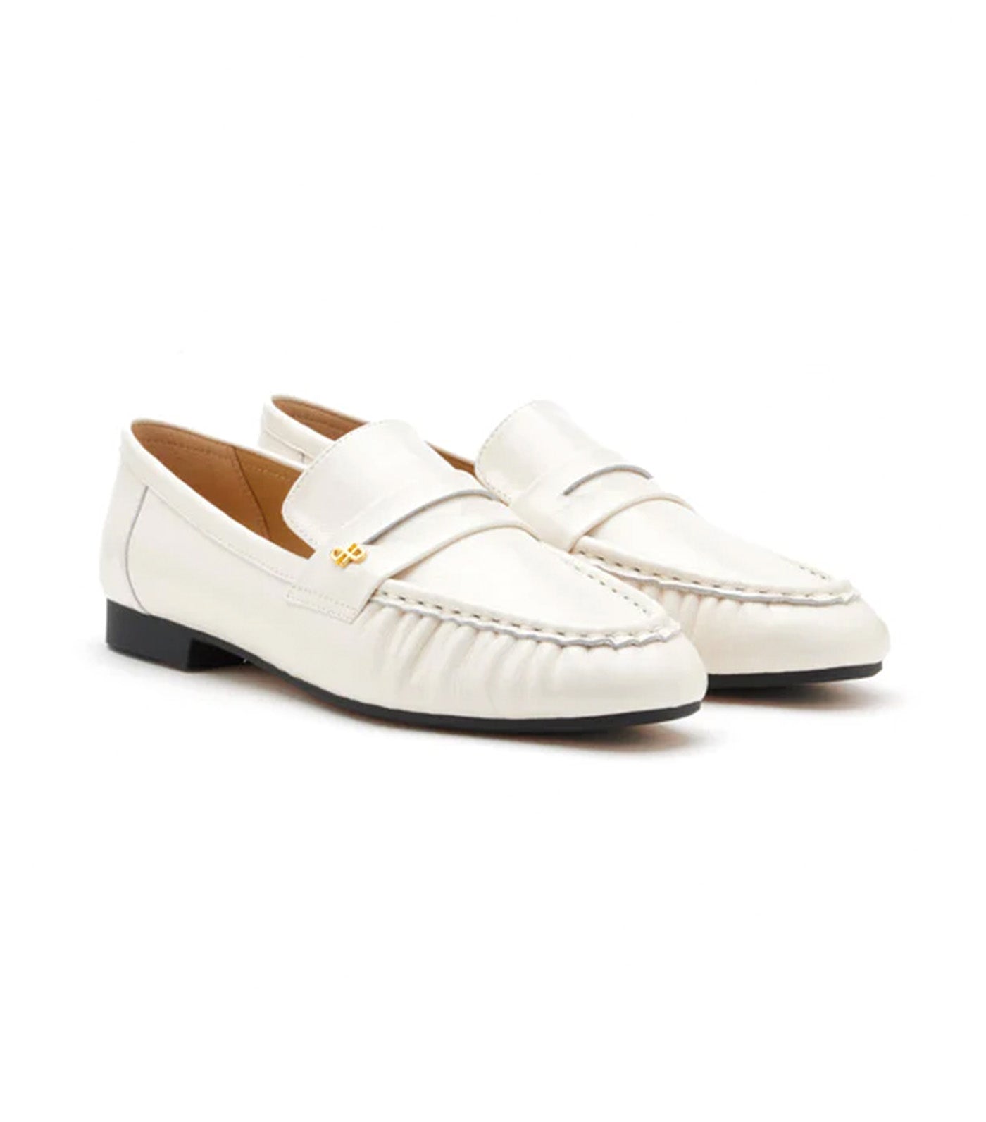 Silvia Accented Penny Loafers Beige