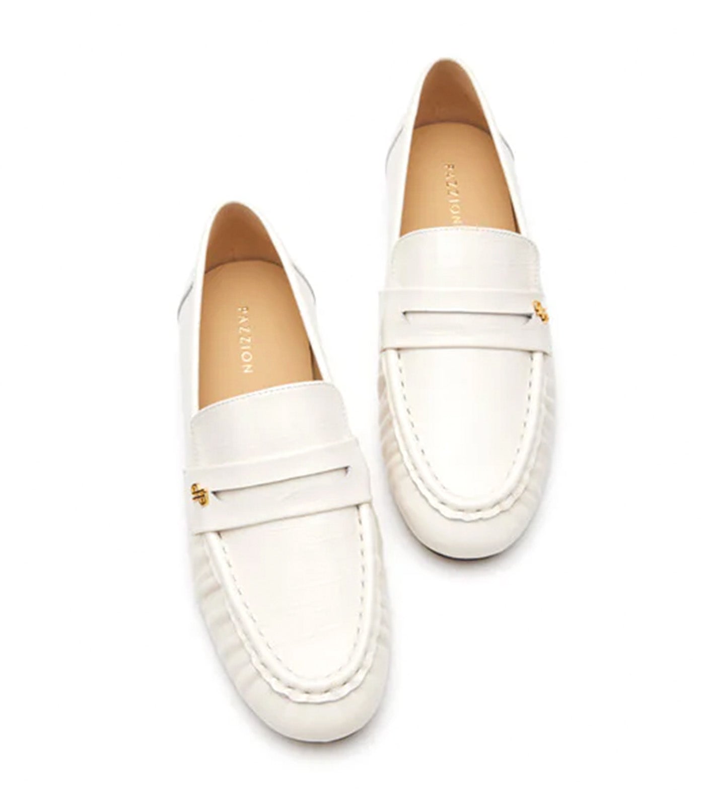 Silvia Accented Penny Loafers Beige