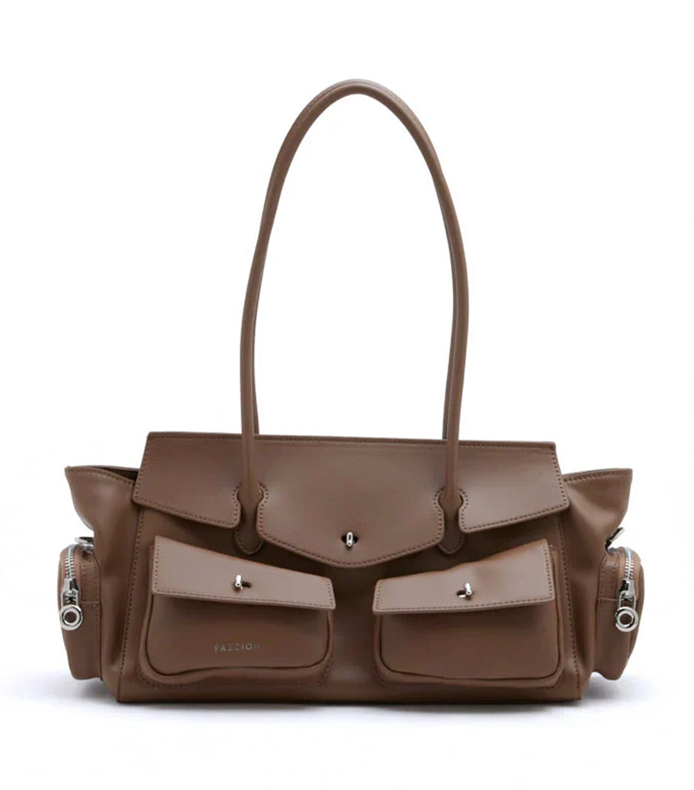 Virelle Structured Multi-Pocket Shoulder Bag