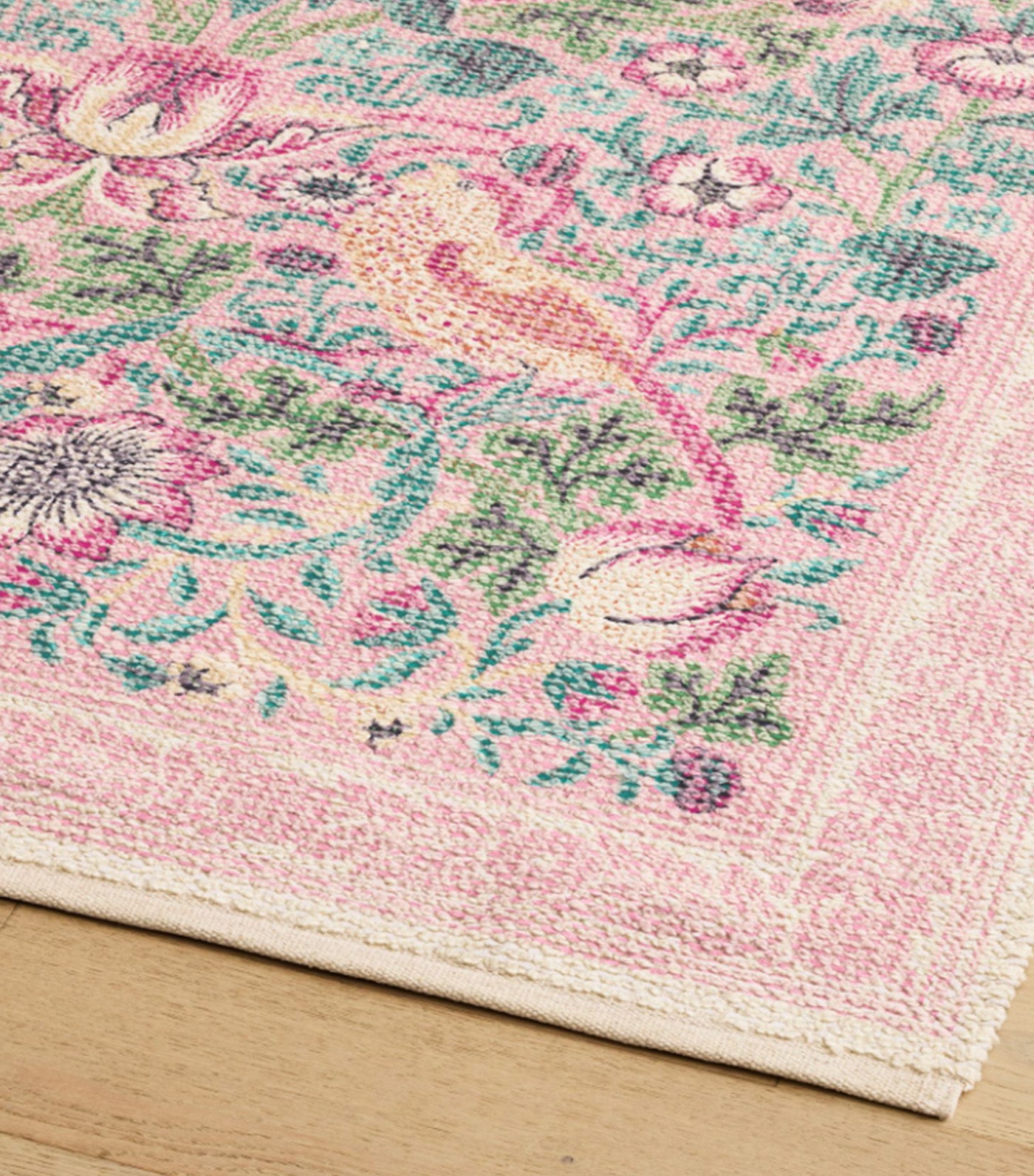 Morris & Co. Strawberry Thief And Larkspur Reversible Rug