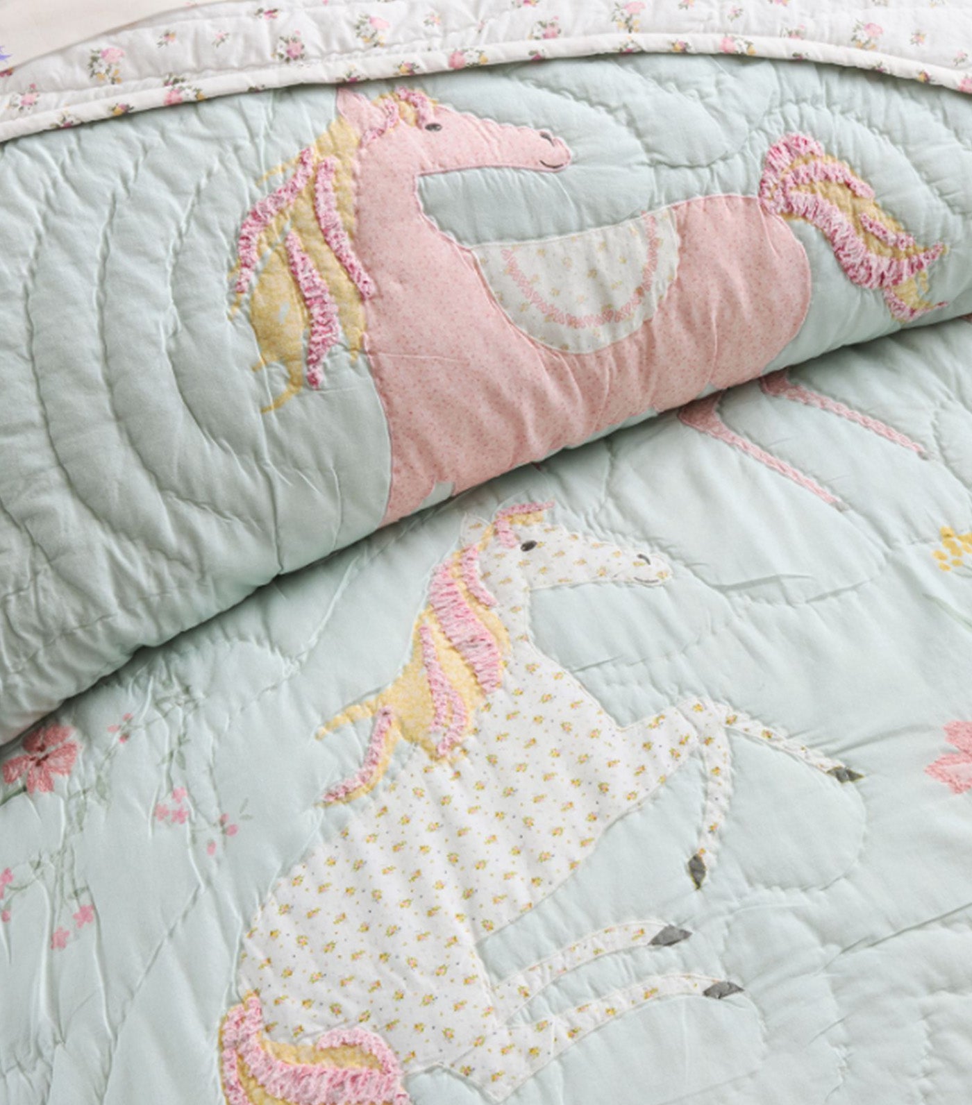 Floral Horse Quilt Multi