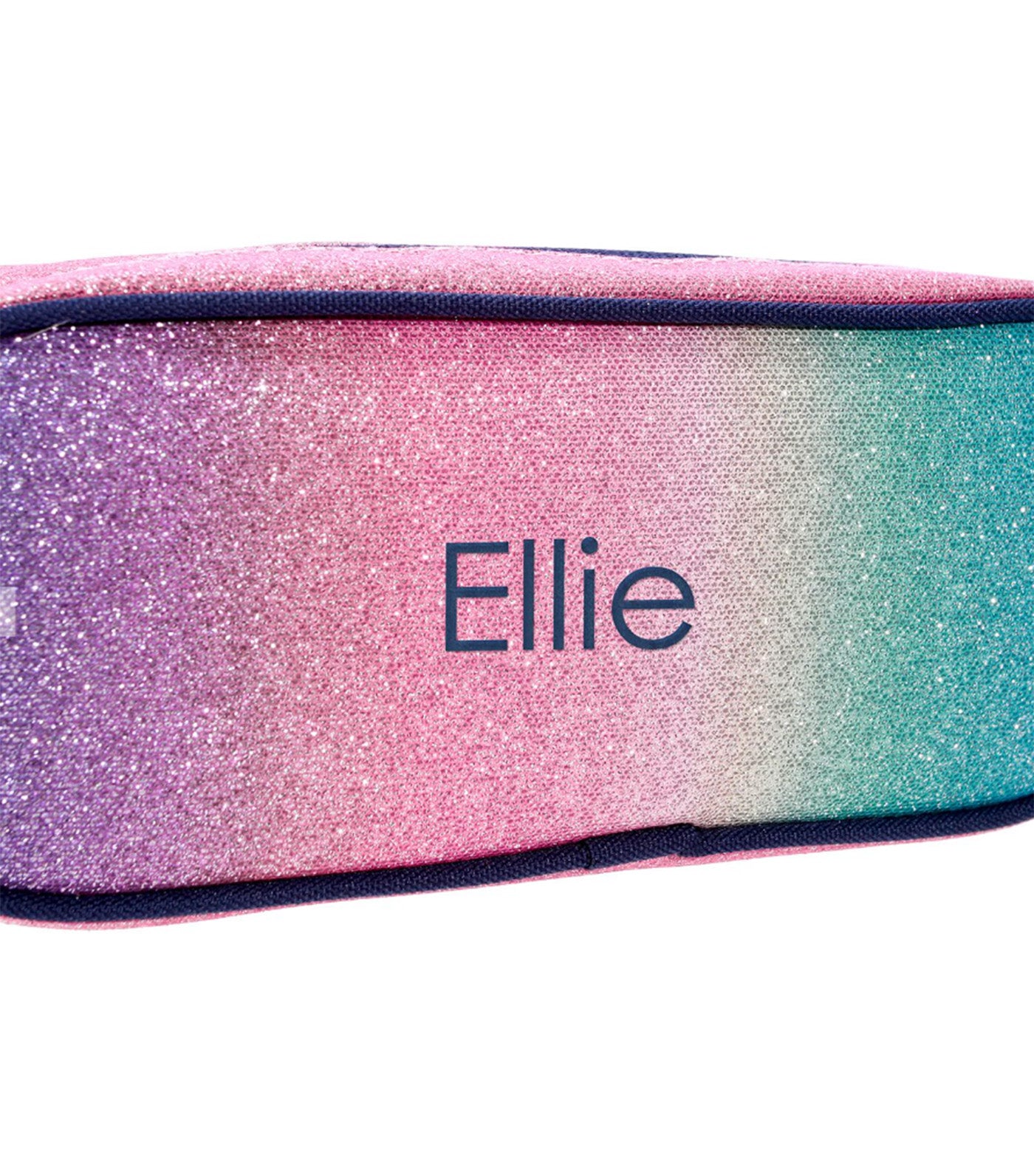 Pottery Barn Kids Mackenzie Rainbow Ombre Sparkle Glitter Pencil Case Multi