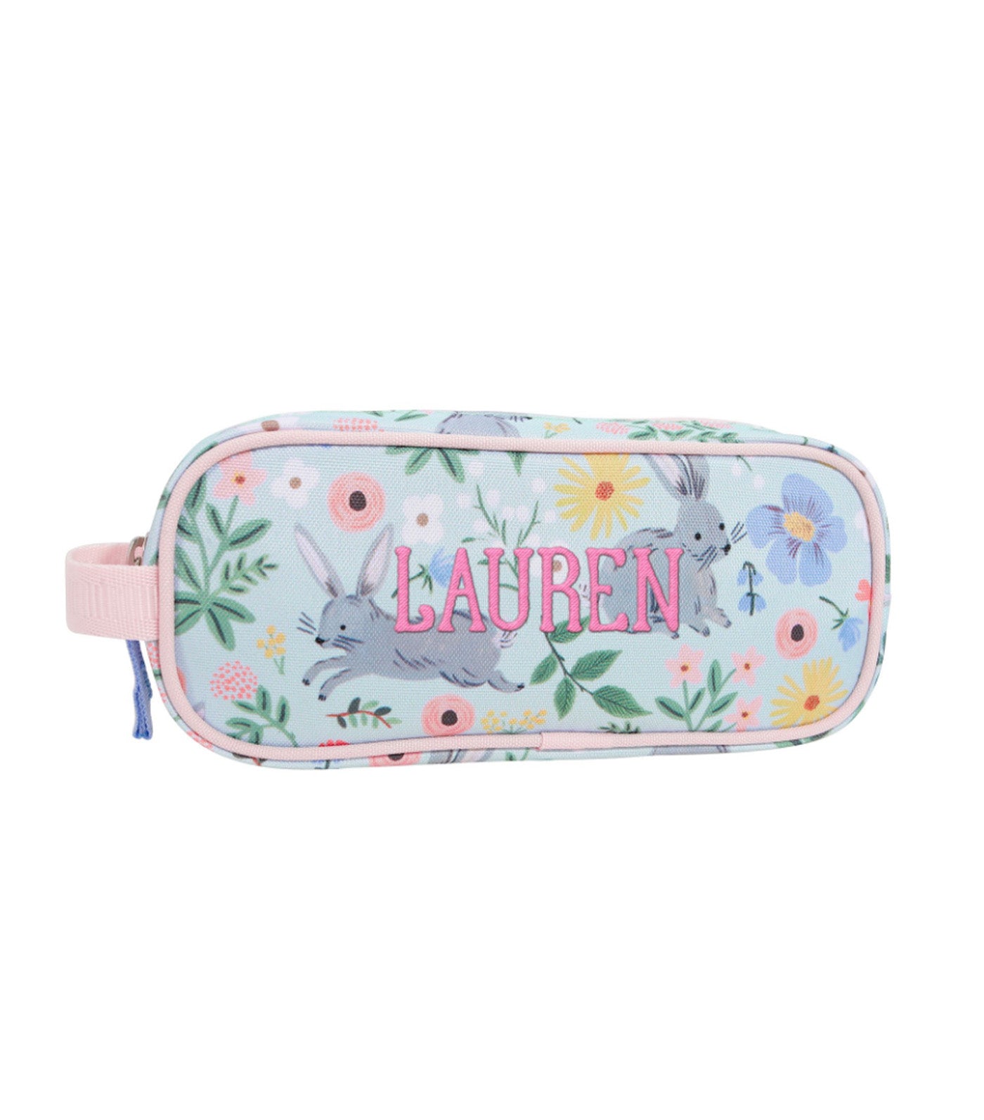 Pottery Barn Kids Mackenzie Rifle Paper Co. Floral Bunny Pencil Case Multi