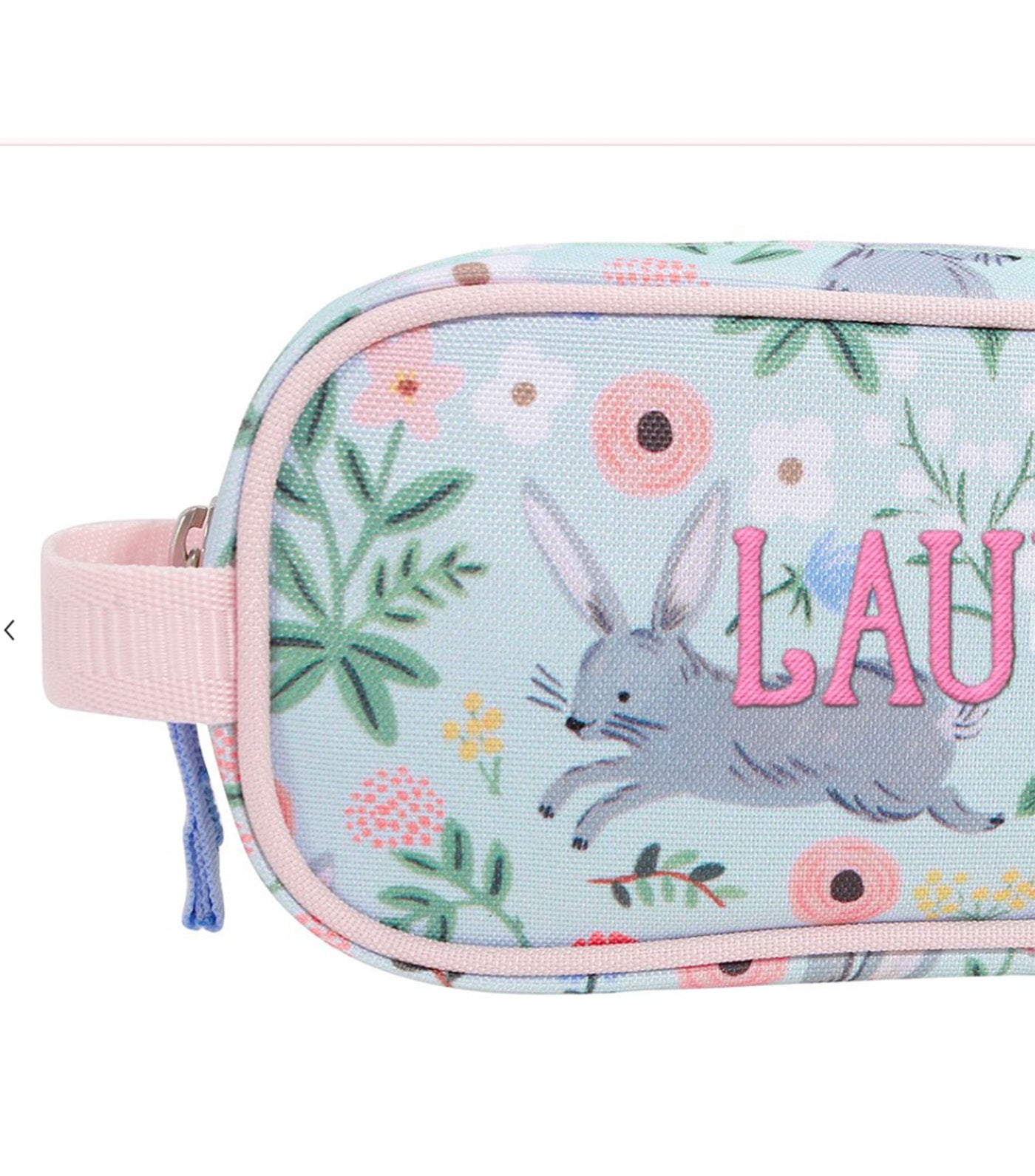 Pottery Barn Kids Mackenzie Rifle Paper Co. Floral Bunny Pencil Case Multi