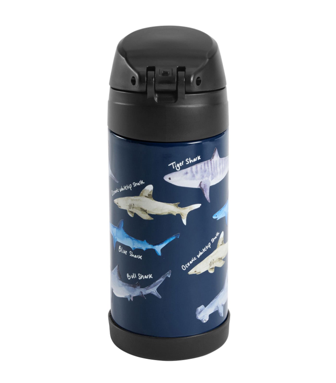 Pottery Barn Kids Mackenzie School of Sharks Water Bottle Multi