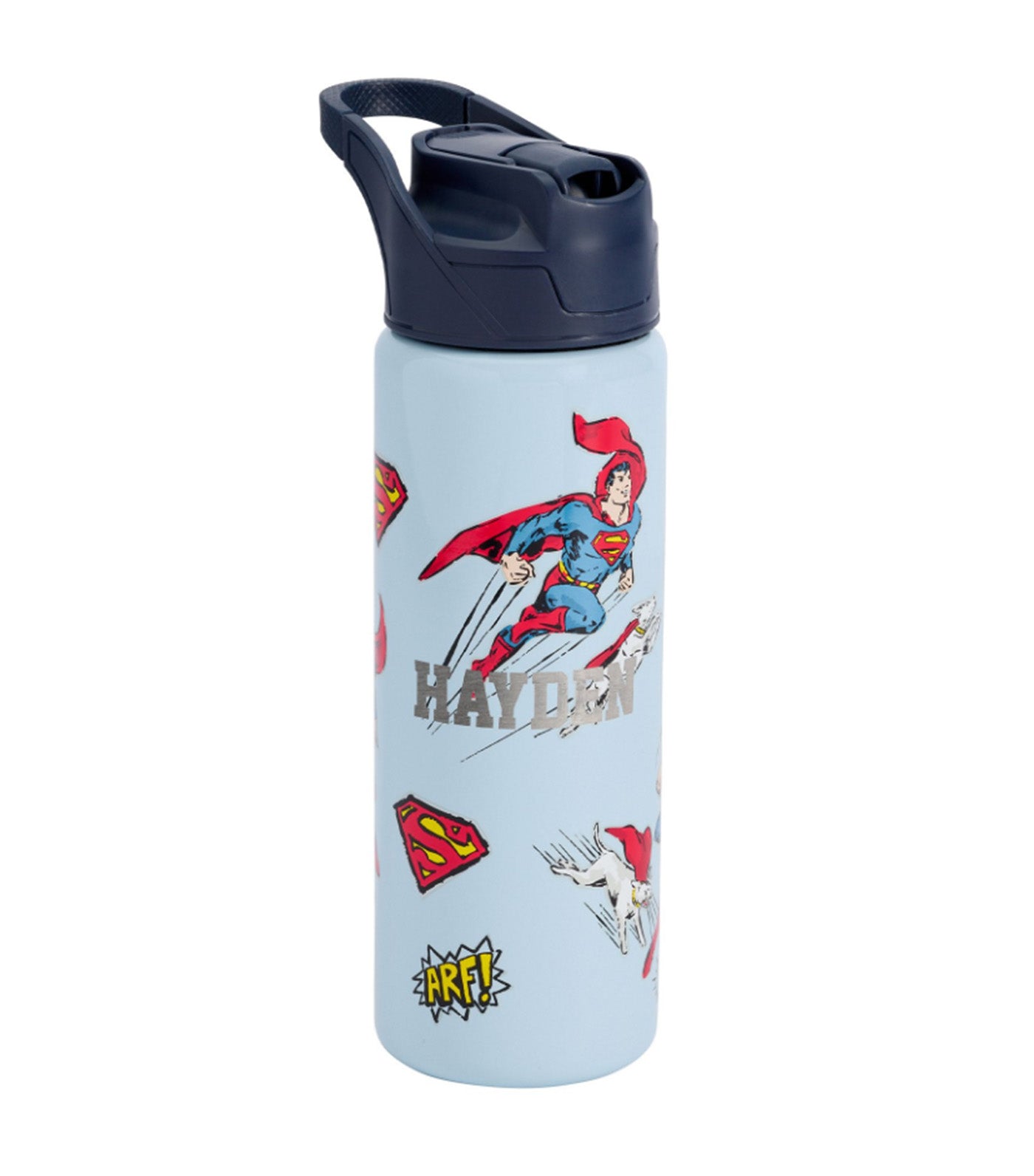 Pottery Barn Kids Mackenzie DC Superman and Krypto Water Bottle Multi