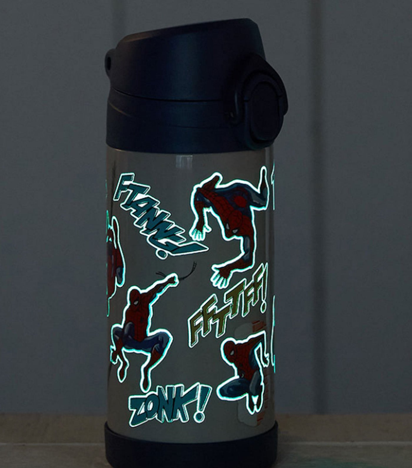 Pottery Barn Kids Marvel's Spider-Man Glow-in-the-Dark Water Bottle Multi