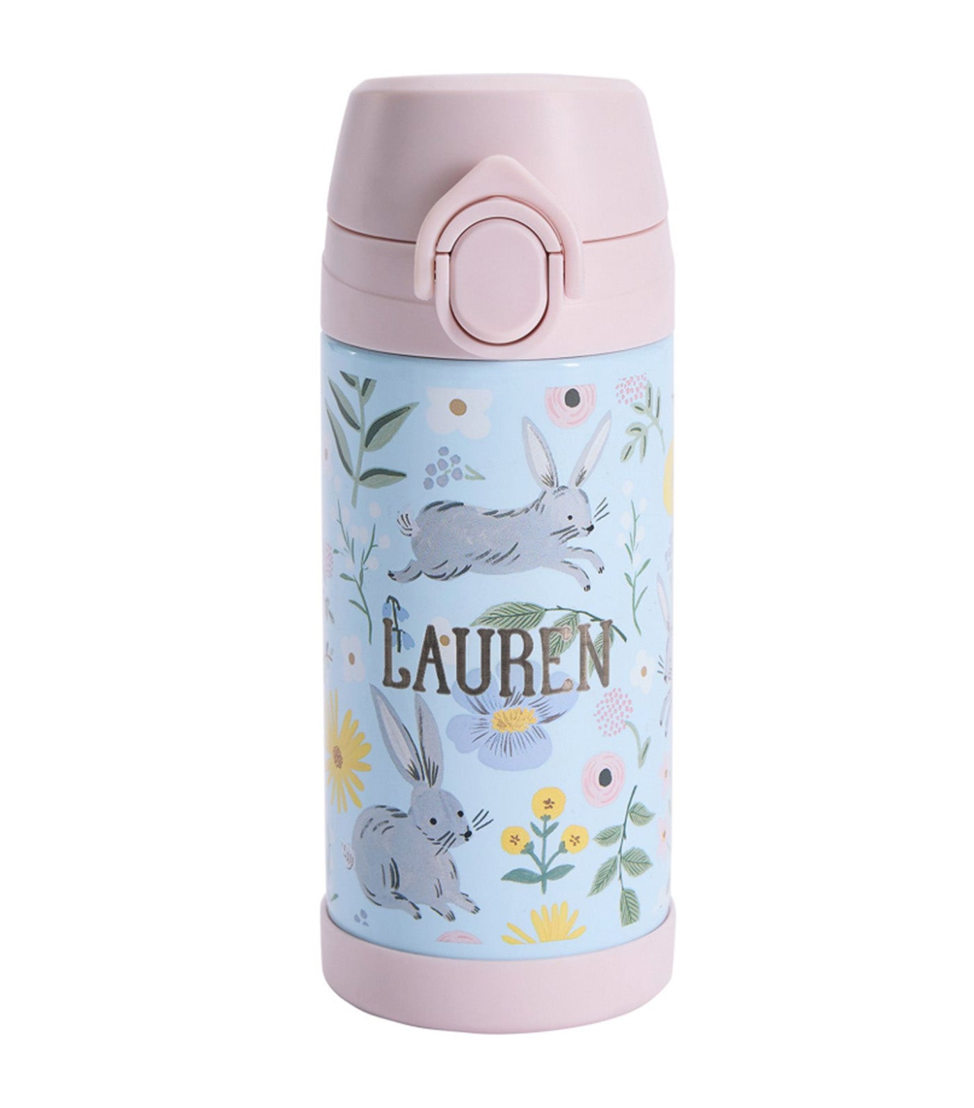 Pottery Barn Kids Mackenzie Rifle Paper Co. Floral Bunny Water Bottle Multi