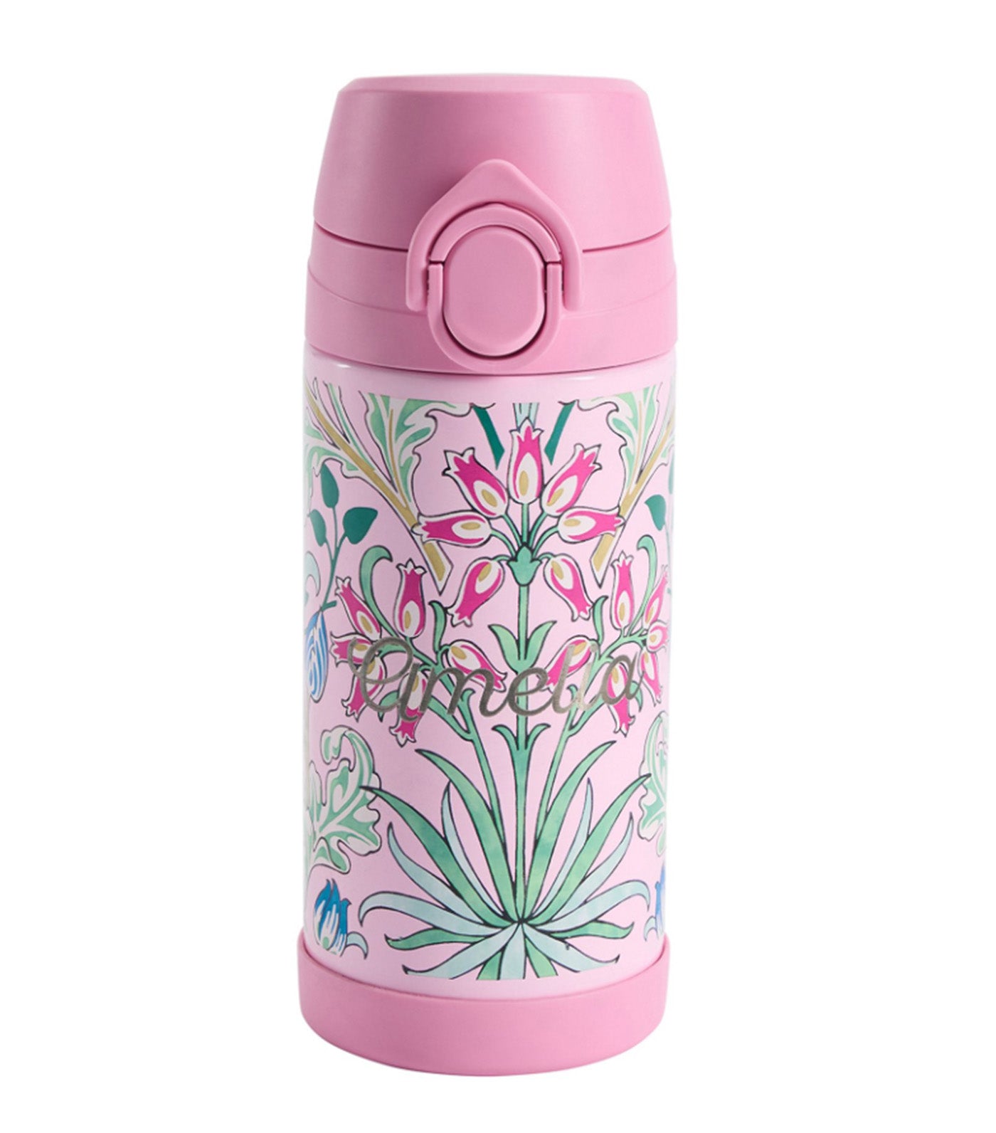 Pottery Barn Kids Mackenzie Morris & Co. Hyacinth Mallow Pink Water Bottle Multi