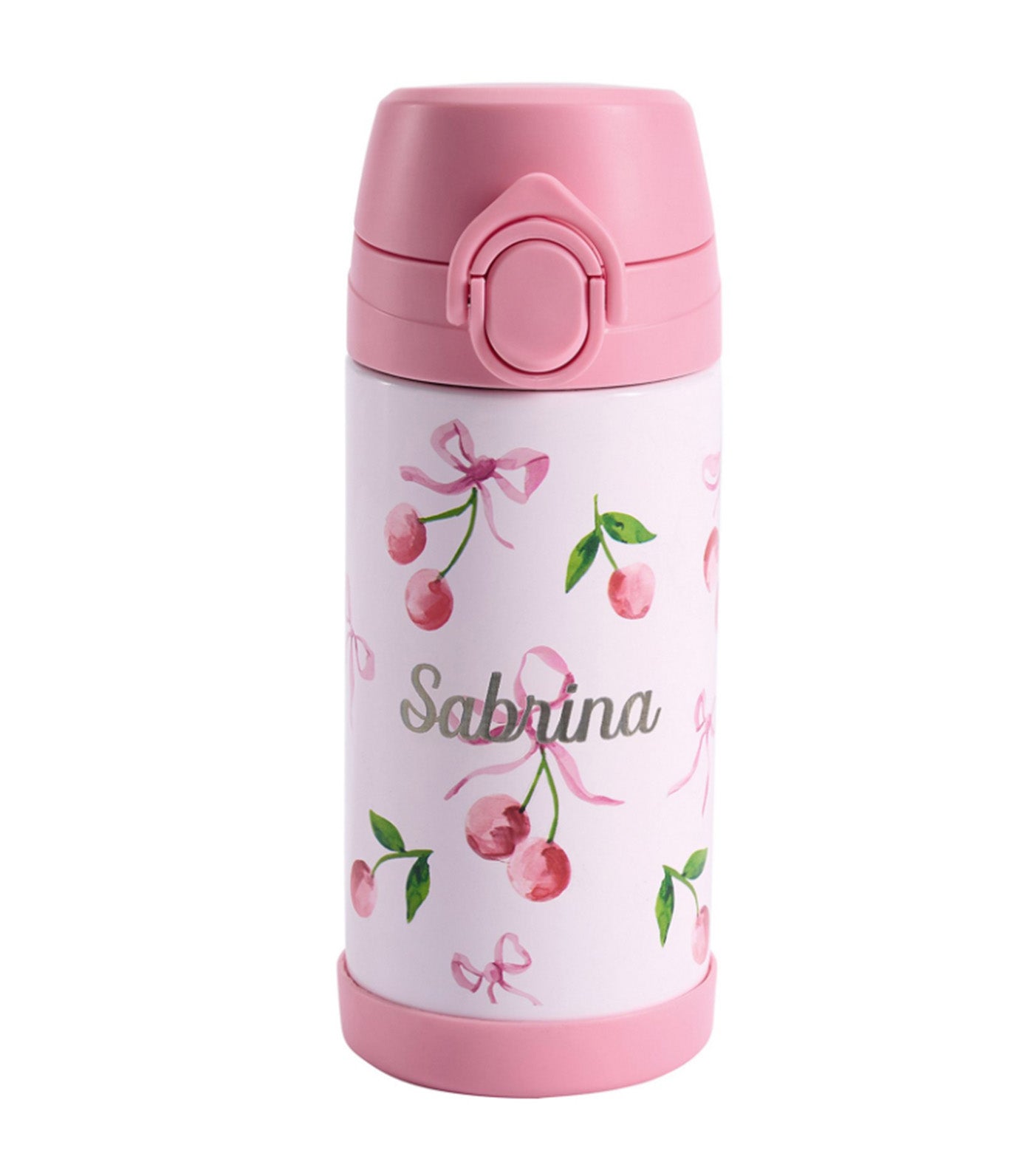 Pottery Barn Kids Mackenzie Cherry Bows Water Bottle Multi